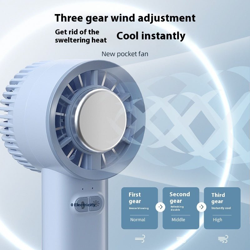 2024 Summer Gadget Handheld Turbo Jet Fan Mini Portable Ice Cold Fan Generation Brushless Motor Wind High Speed Duct Fans Violent Blower - Miramor