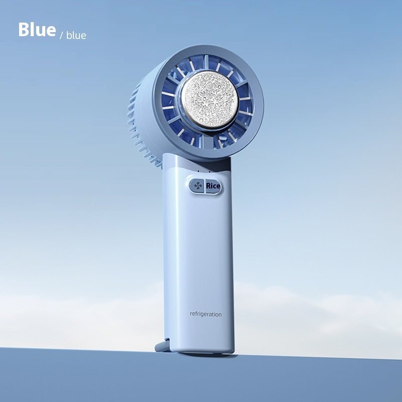 2024 Summer Gadget Handheld Turbo Jet Fan Mini Portable Ice Cold Fan Generation Brushless Motor Wind High Speed Duct Fans Violent Blower - Miramor