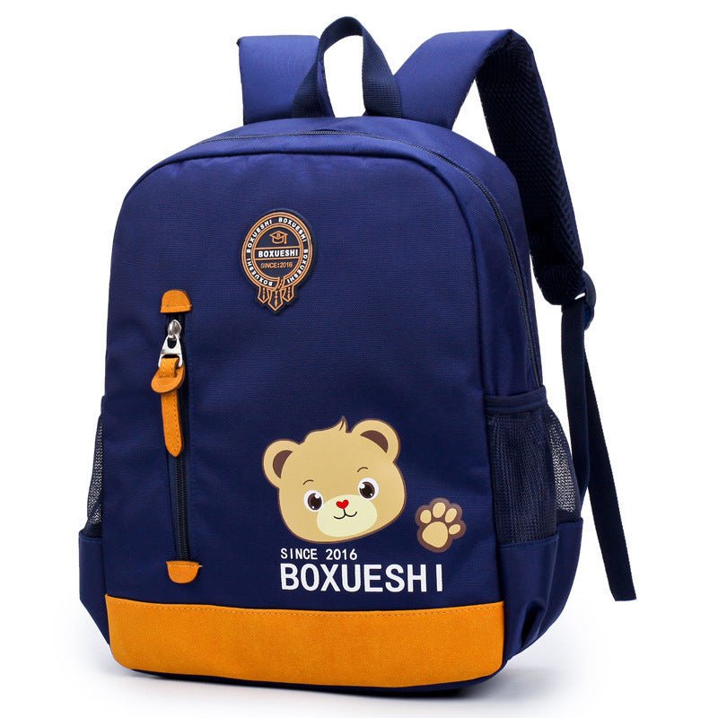 A cartoon bear nursery school bag, girls, boys, baby travel back - Miramor