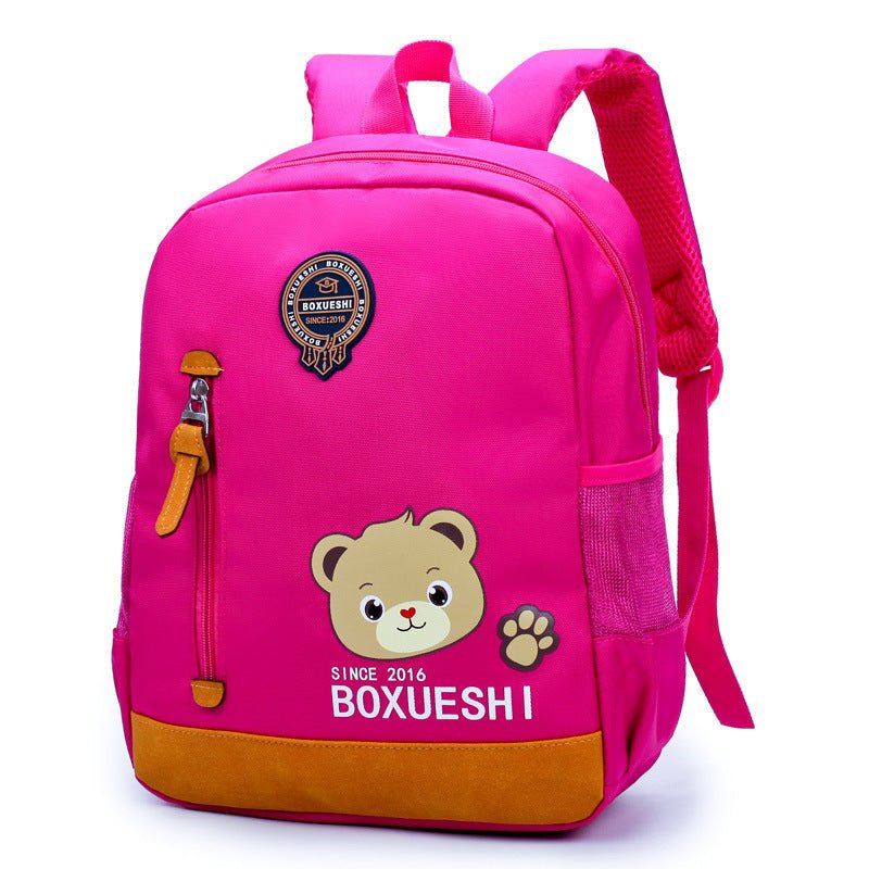 A cartoon bear nursery school bag, girls, boys, baby travel back - Miramor