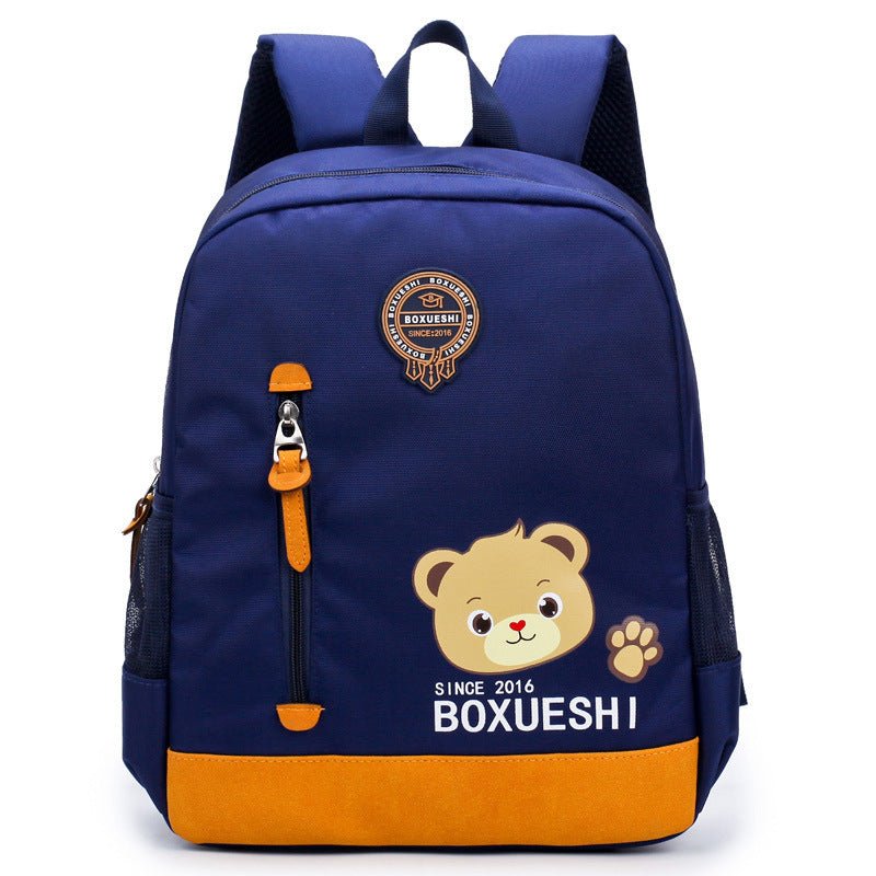 A cartoon bear nursery school bag, girls, boys, baby travel back - Miramor