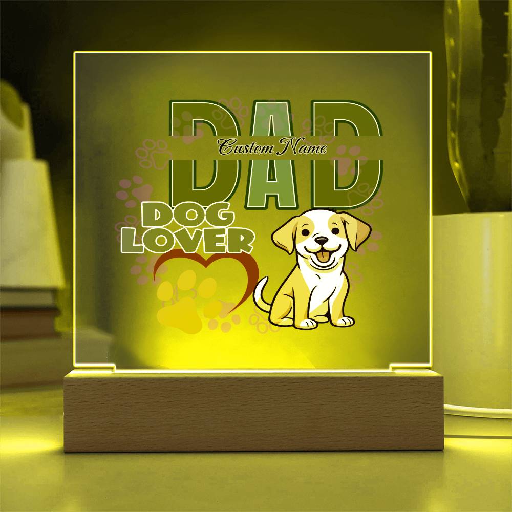 Square Acrylic Plaque, First Fathers Day Gift, Dads Day Gift, Grandpa Gift