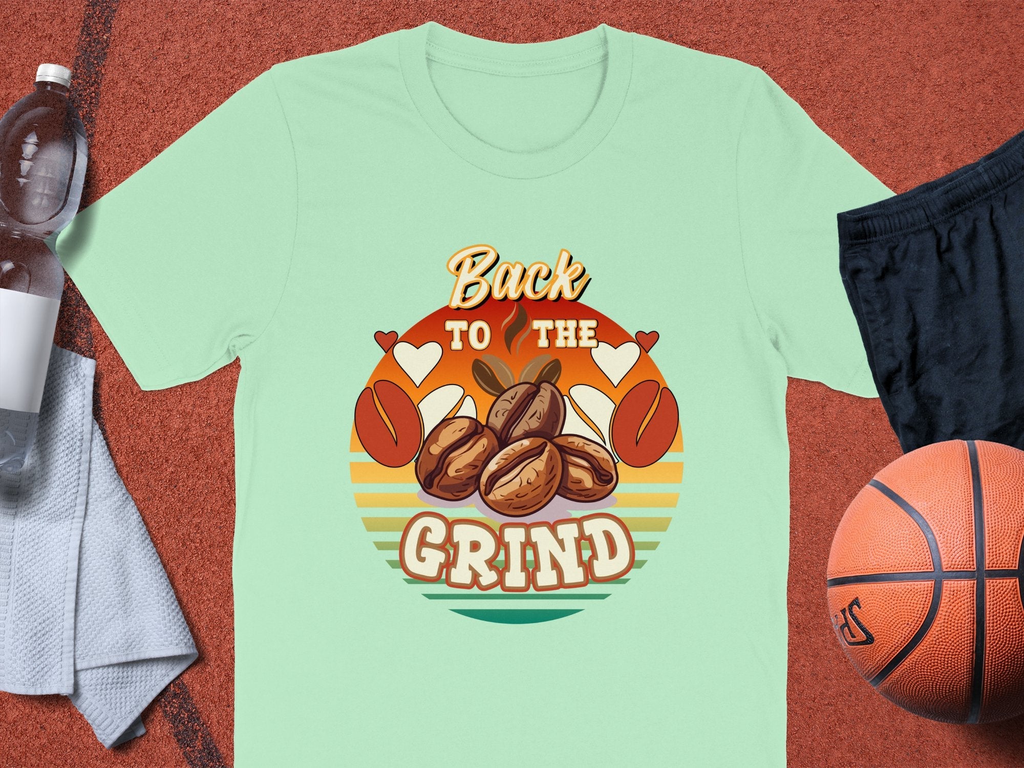 Back to the Grind T - Shirt, Coffee Lover Shirt, Retro Coffee Graphic Tee, Funny Coffee Shirt, Casual Wear, Gift for Coffee Enthusiast - Miramor