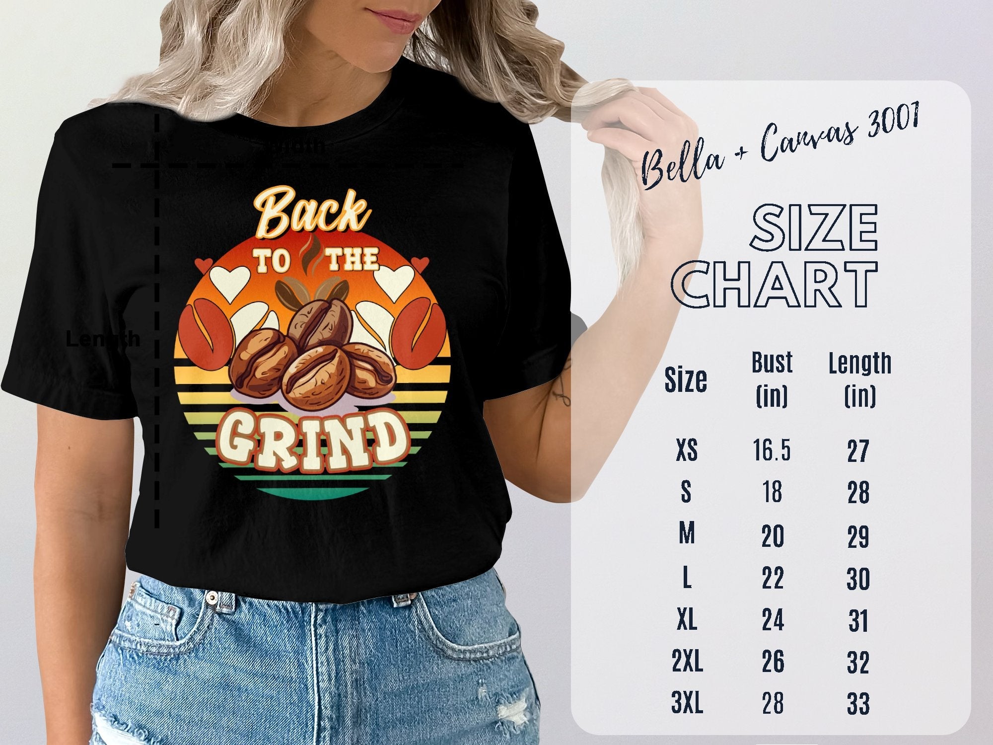 Back to the Grind T - Shirt, Coffee Lover Shirt, Retro Coffee Graphic Tee, Funny Coffee Shirt, Casual Wear, Gift for Coffee Enthusiast - Miramor