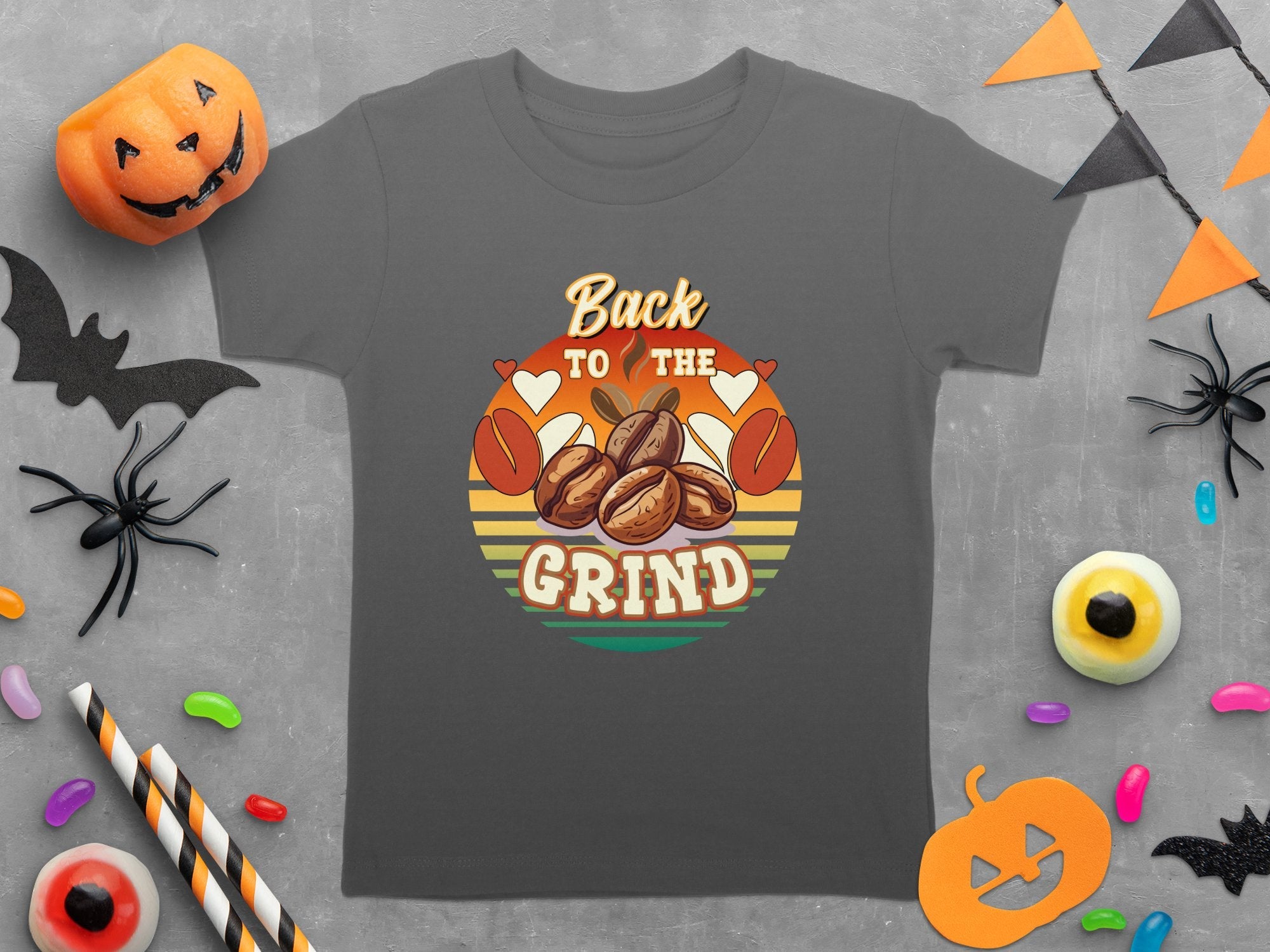 Back to the Grind T - Shirt, Coffee Lover Shirt, Retro Coffee Graphic Tee, Funny Coffee Shirt, Casual Wear, Gift for Coffee Enthusiast - Miramor