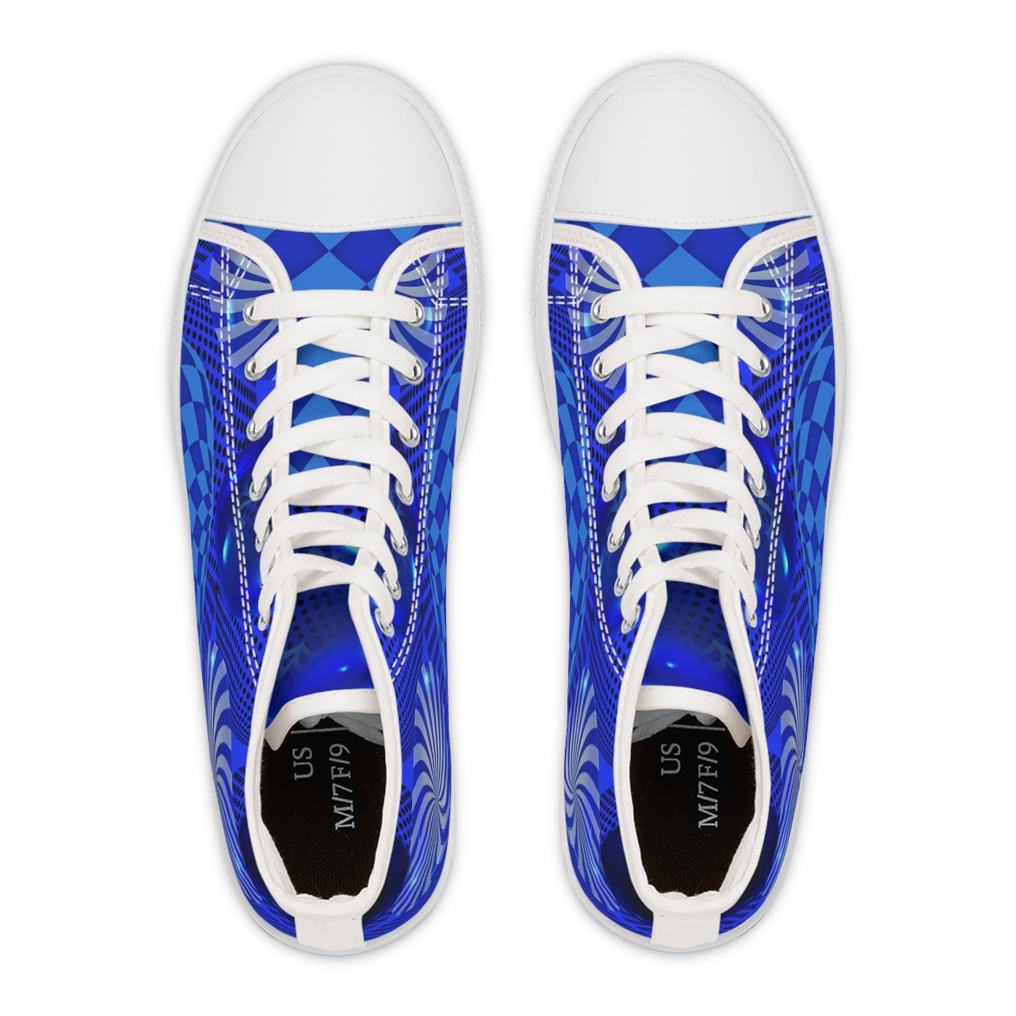 Blue Balls Women's High - Top Sneakers - Miramor