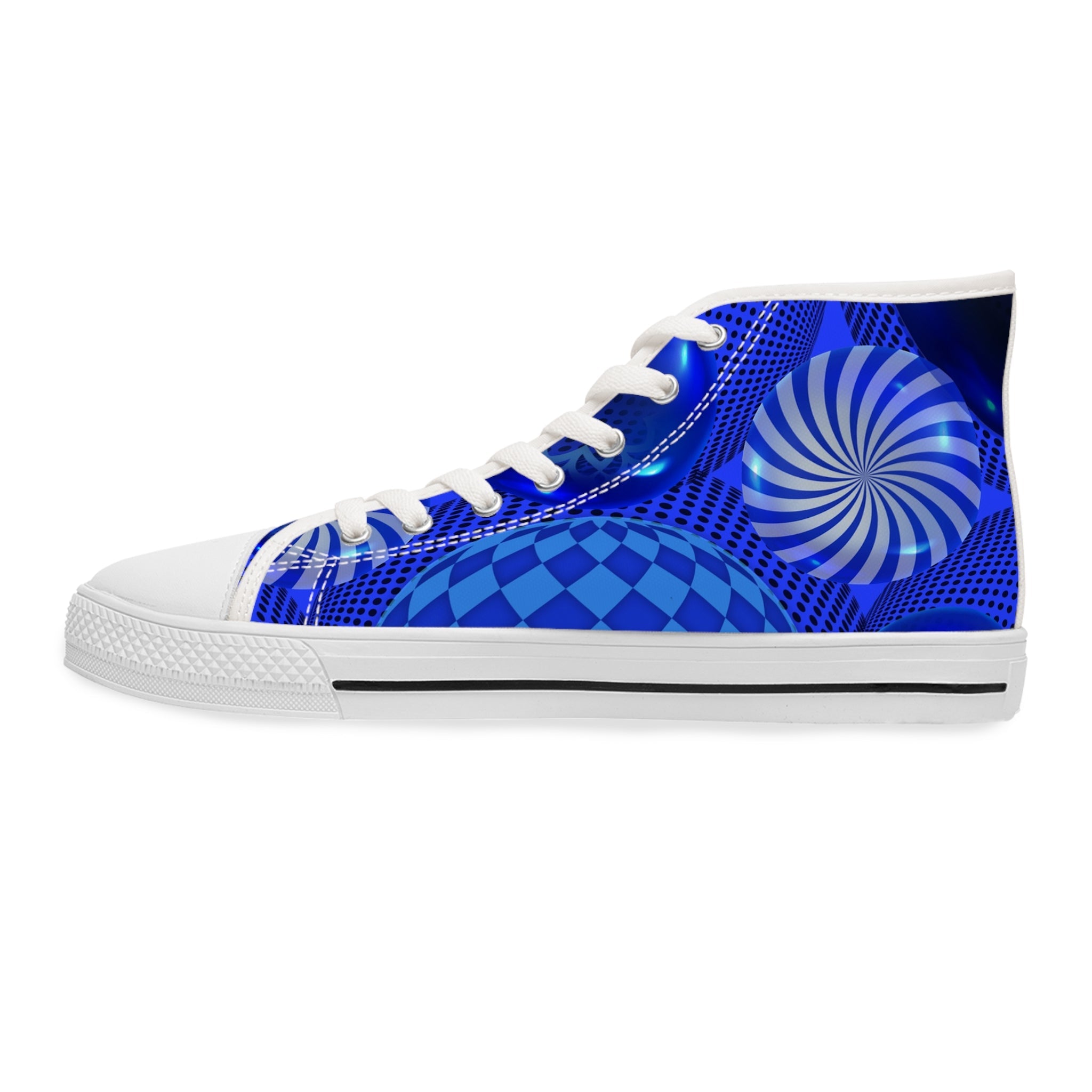 Blue Balls Women's High - Top Sneakers - Miramor