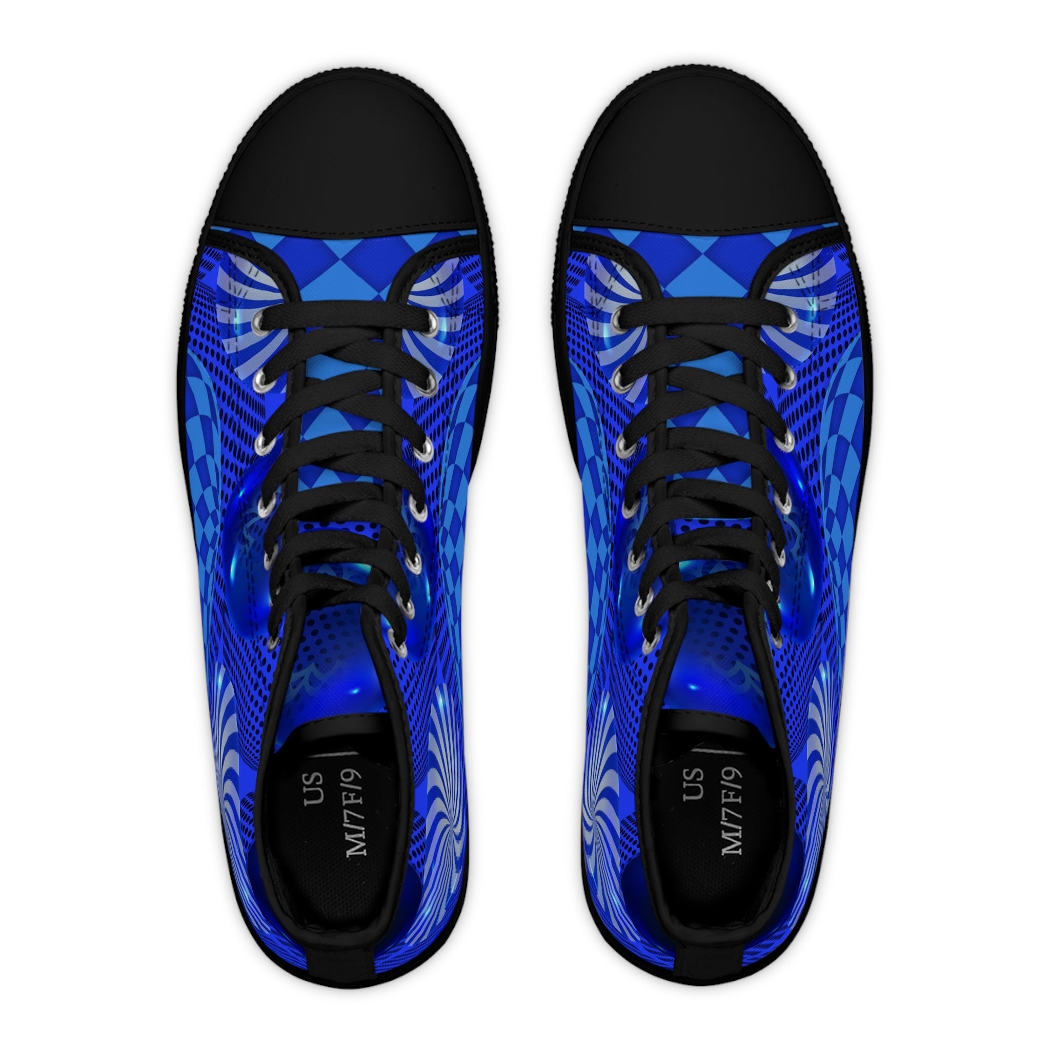 Blue Balls Women's High - Top Sneakers - Miramor