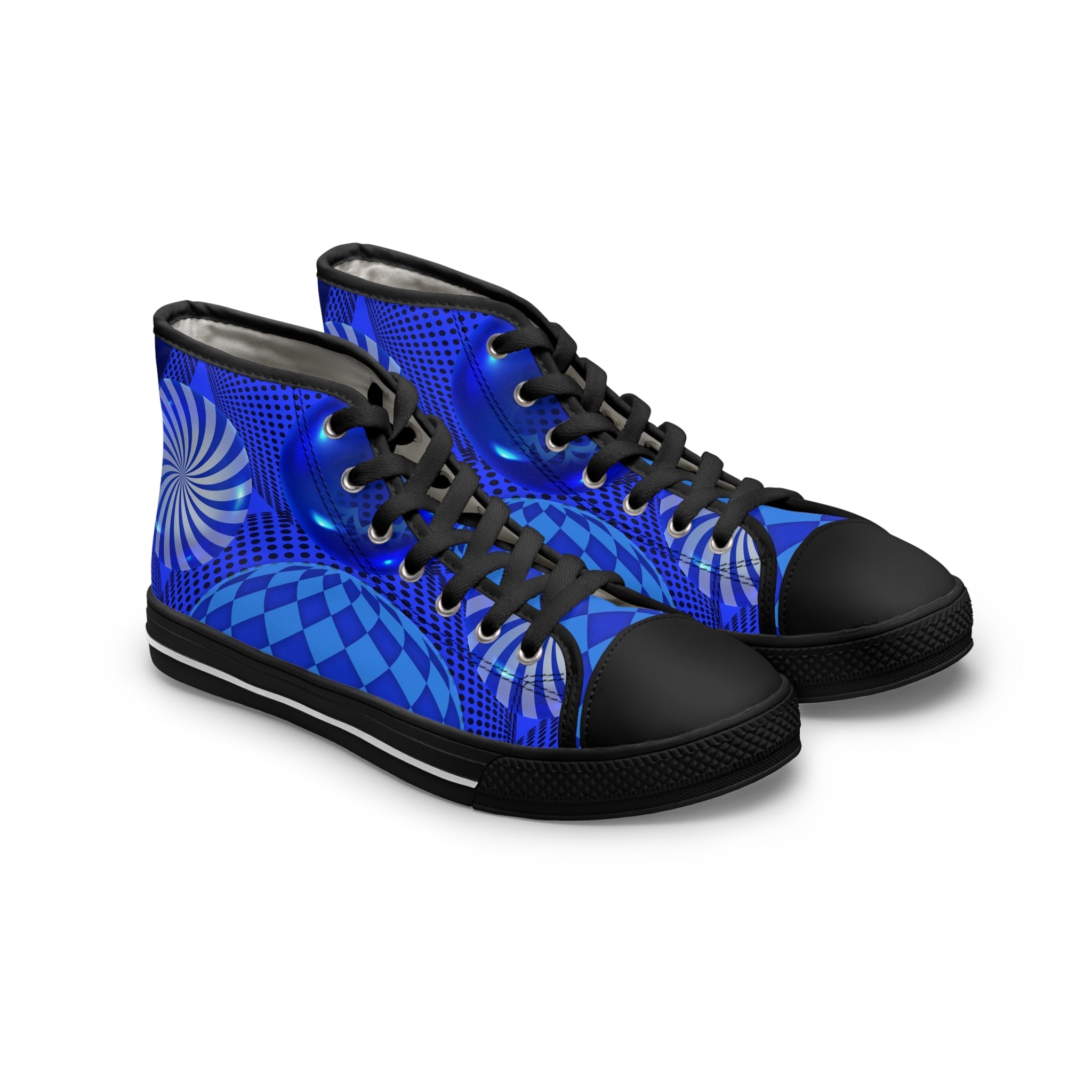 Blue Balls Women's High - Top Sneakers - Miramor