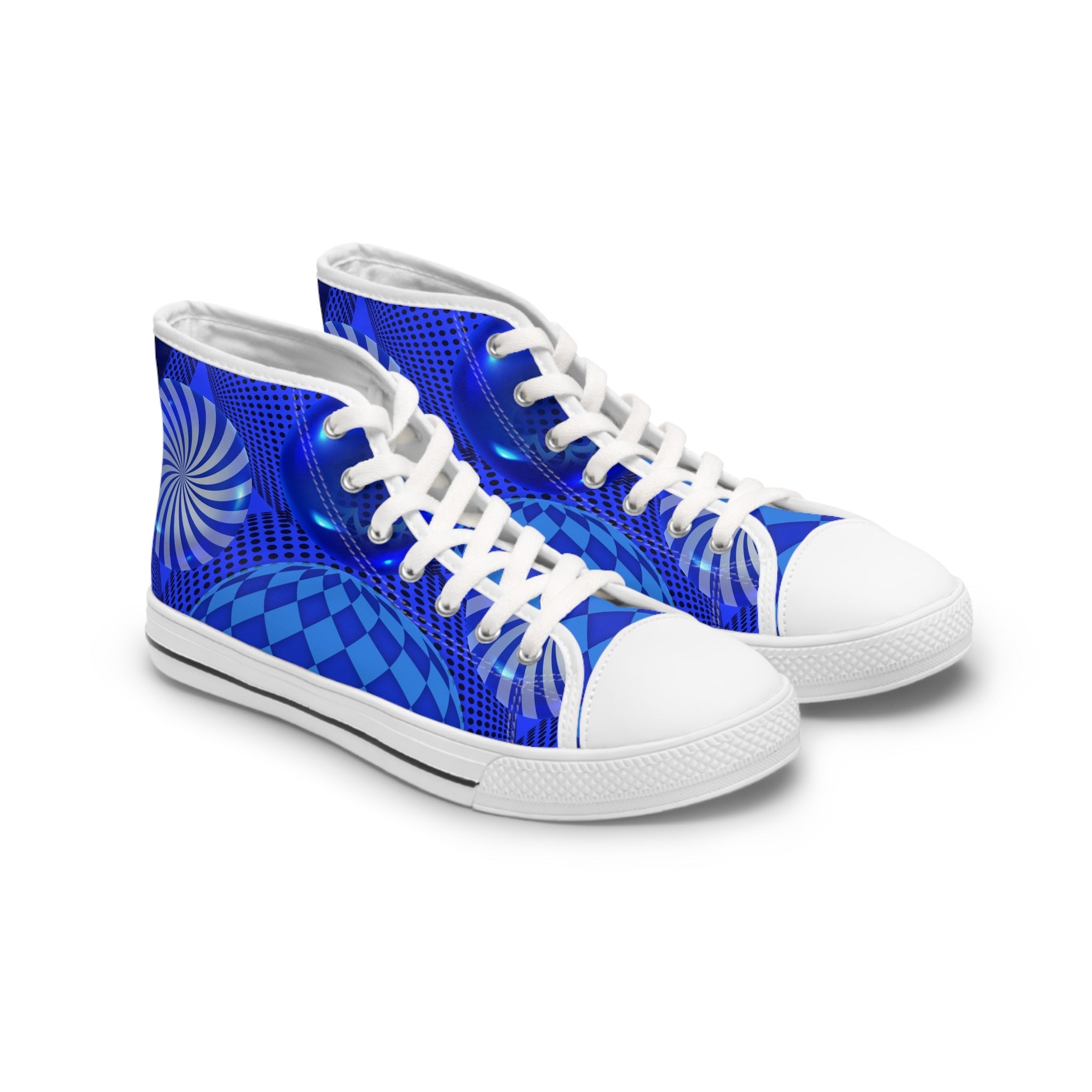 Blue Balls Women's High - Top Sneakers - Miramor