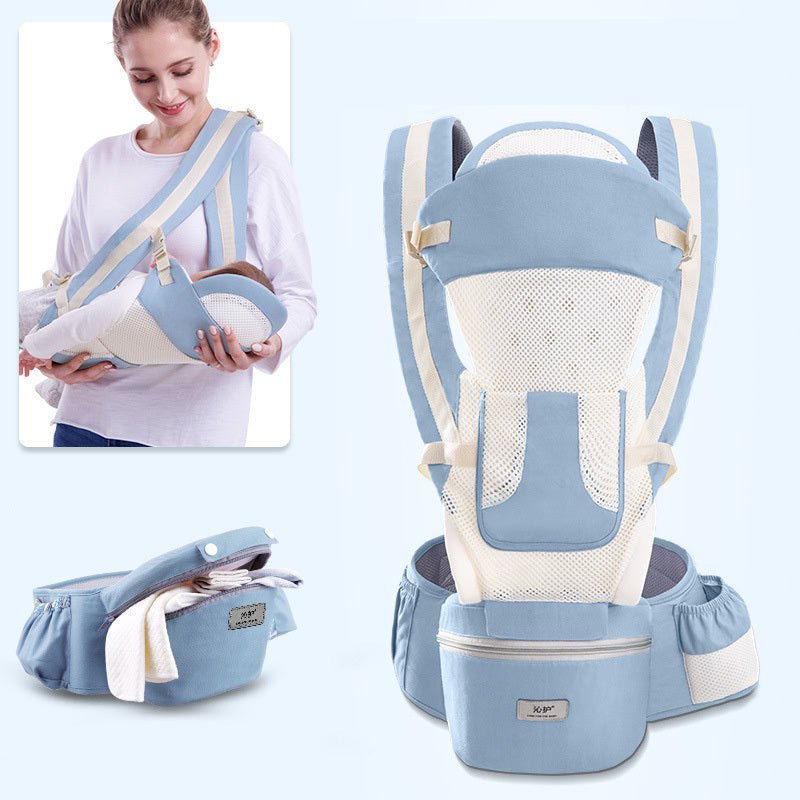 Ergonomic Baby Carrier Infant Baby Hipseat Carrier 3 In 1 Front Facing Ergonomic Kangaroo Baby Wrap Sling - Miramor