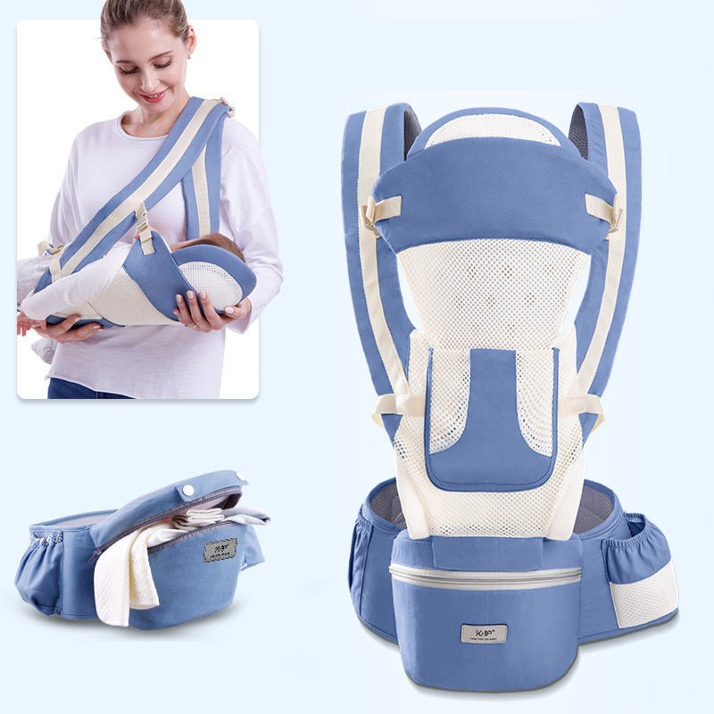 Ergonomic Baby Carrier Infant Baby Hipseat Carrier 3 In 1 Front Facing Ergonomic Kangaroo Baby Wrap Sling - Miramor