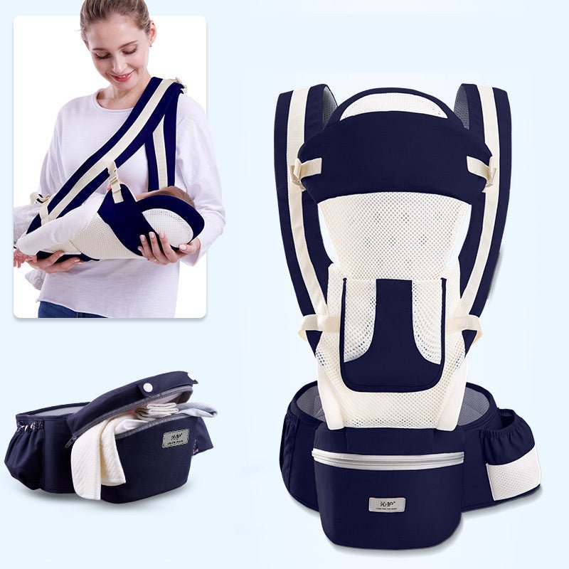 Ergonomic Baby Carrier Infant Baby Hipseat Carrier 3 In 1 Front Facing Ergonomic Kangaroo Baby Wrap Sling - Miramor