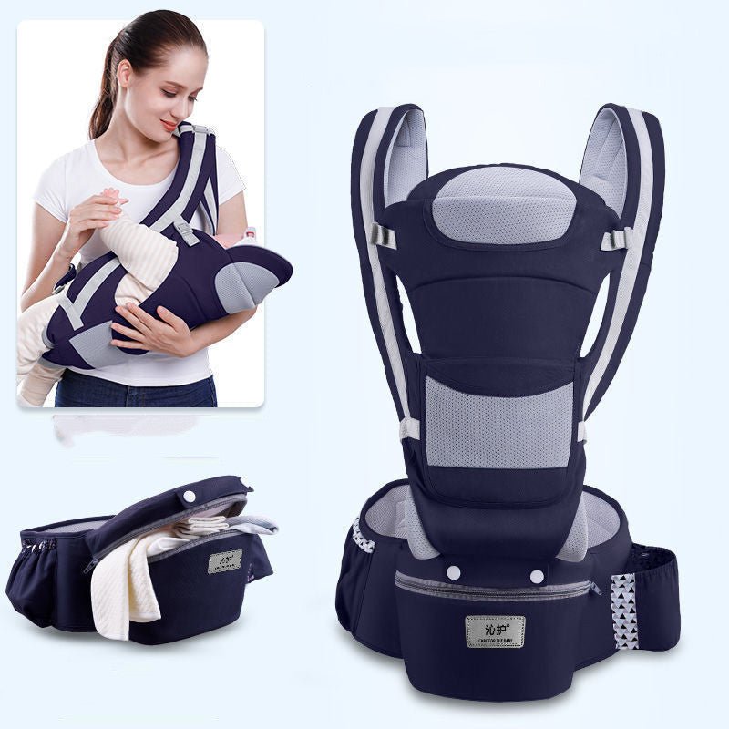 Ergonomic Baby Carrier Infant Baby Hipseat Carrier 3 In 1 Front Facing Ergonomic Kangaroo Baby Wrap Sling - Miramor