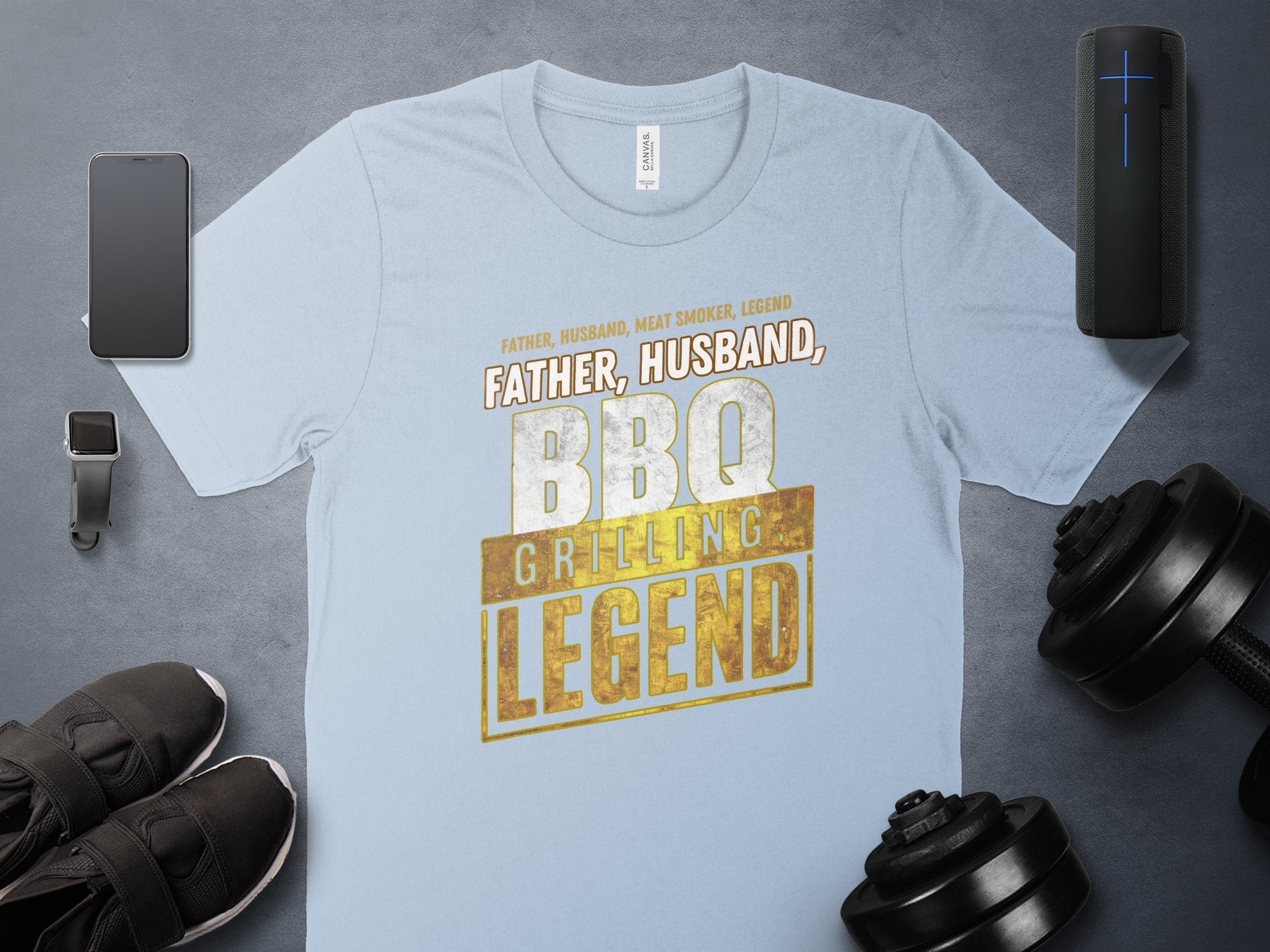 Father Husband Meat Smoker Legend T - Shirt, BBQ Grilling Legend Shirt, Gift for Dad, Funny BBQ T - Shirt, Father's Day Shirt - Miramor