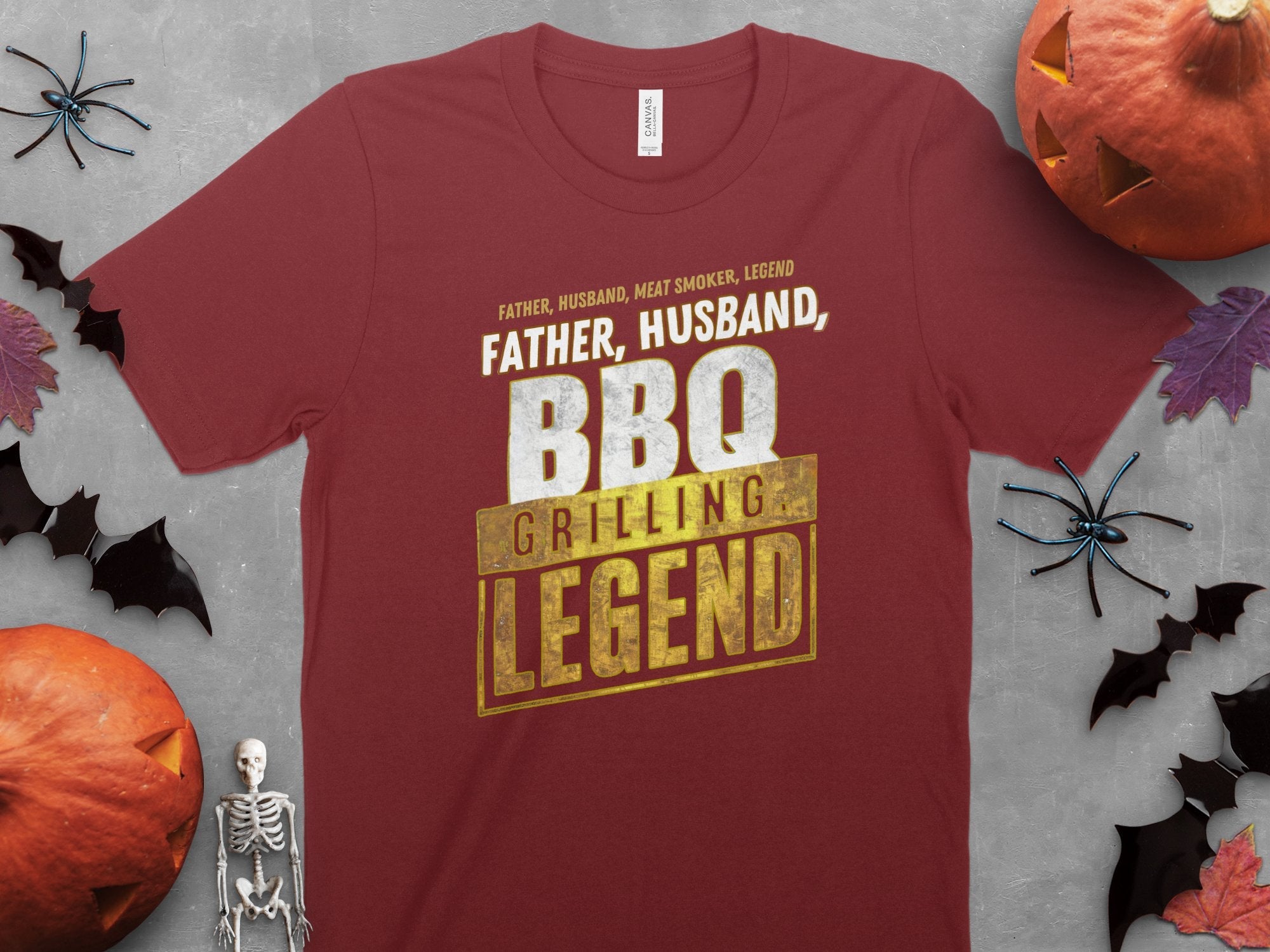 Father Husband Meat Smoker Legend T - Shirt, BBQ Grilling Legend Shirt, Gift for Dad, Funny BBQ T - Shirt, Father's Day Shirt - Miramor