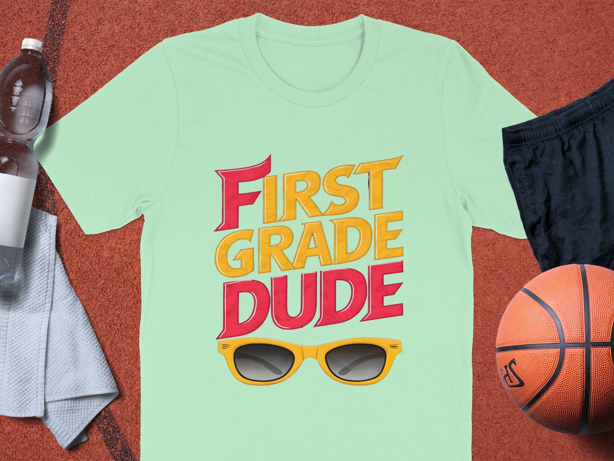 First Grade Dude T - Shirt, Back to School Shirt, Cool Kid Tee, First Grade Student Apparel, Sunglasses Graphic Top, Fun School Shirt - Miramor