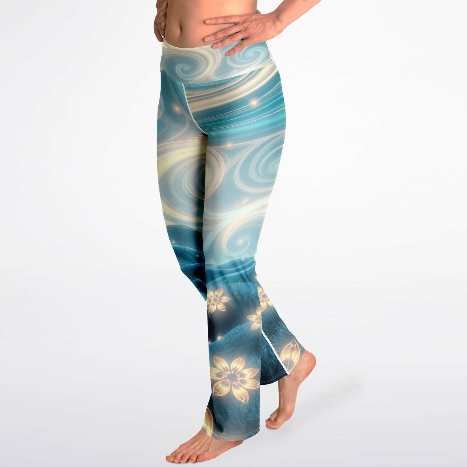 Flare Leggings - AOP - Miramor