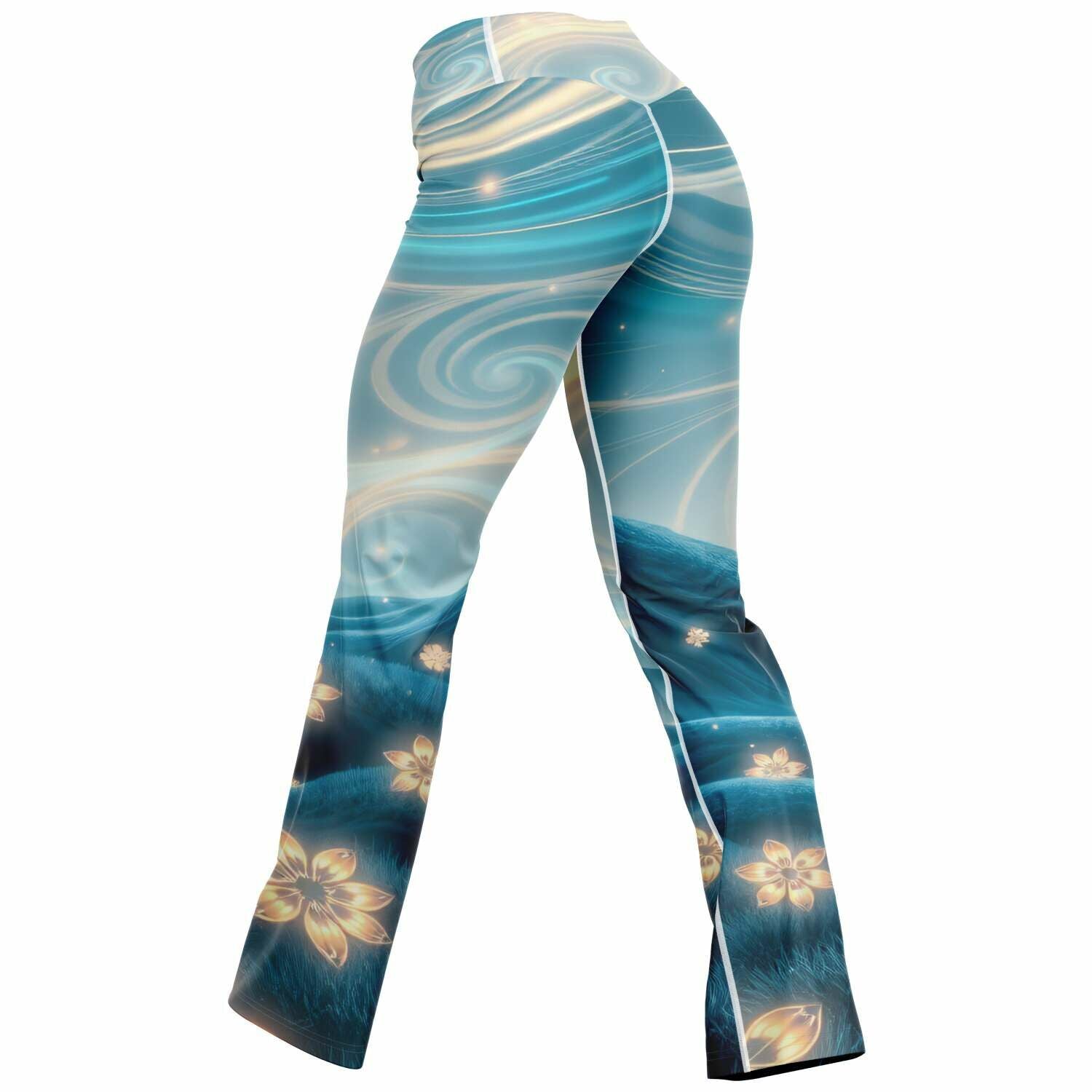 Flare Leggings - AOP - Miramor