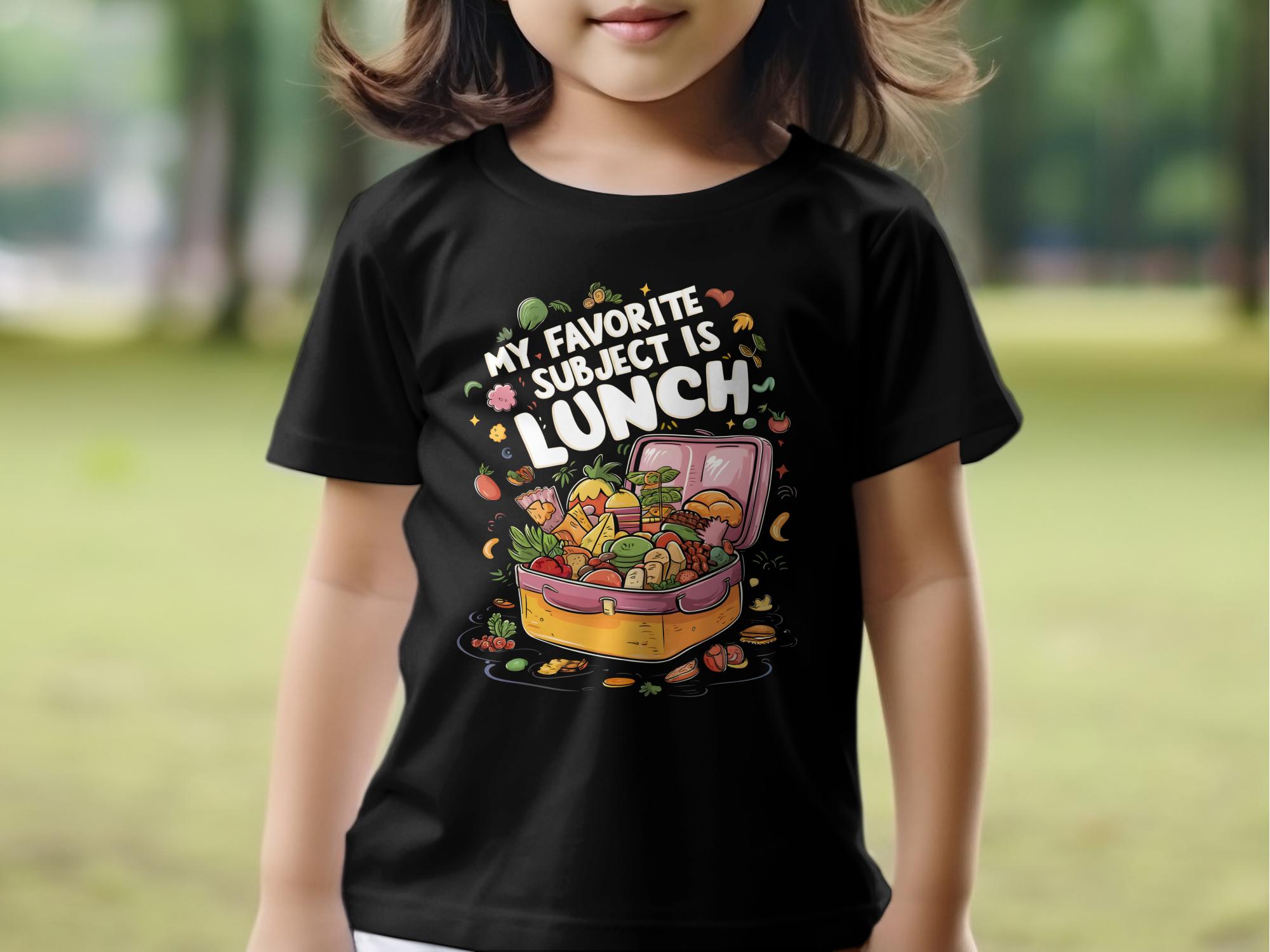 Funny My Favorite Subject is Lunch T - Shirt, Food Lover Gift, Cute Lunch Box Graphic Tee, Humorous Shirt for Foodies, Unique Gift Idea - Miramor