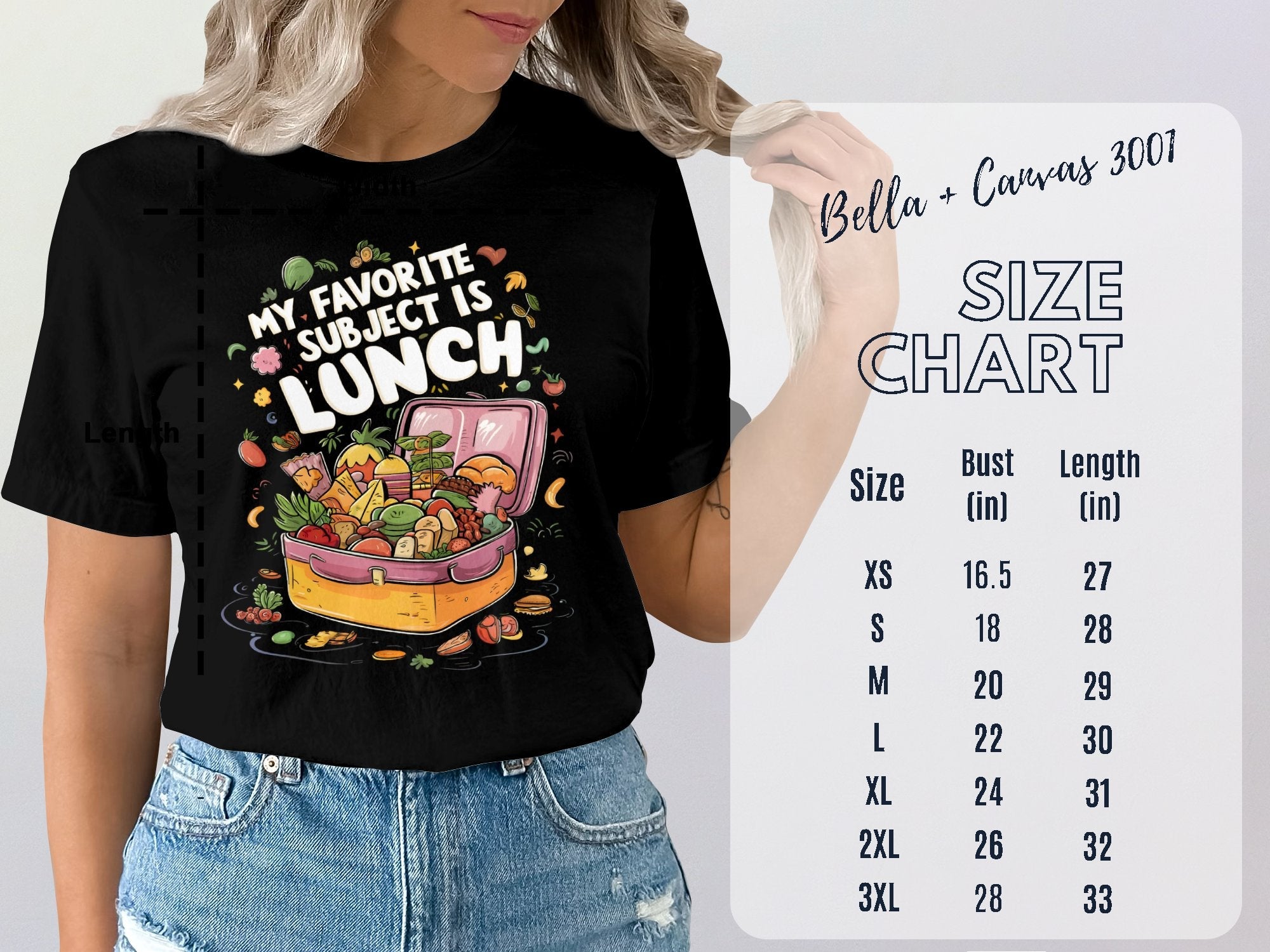 Funny My Favorite Subject is Lunch T - Shirt, Food Lover Gift, Cute Lunch Box Graphic Tee, Humorous Shirt for Foodies, Unique Gift Idea - Miramor