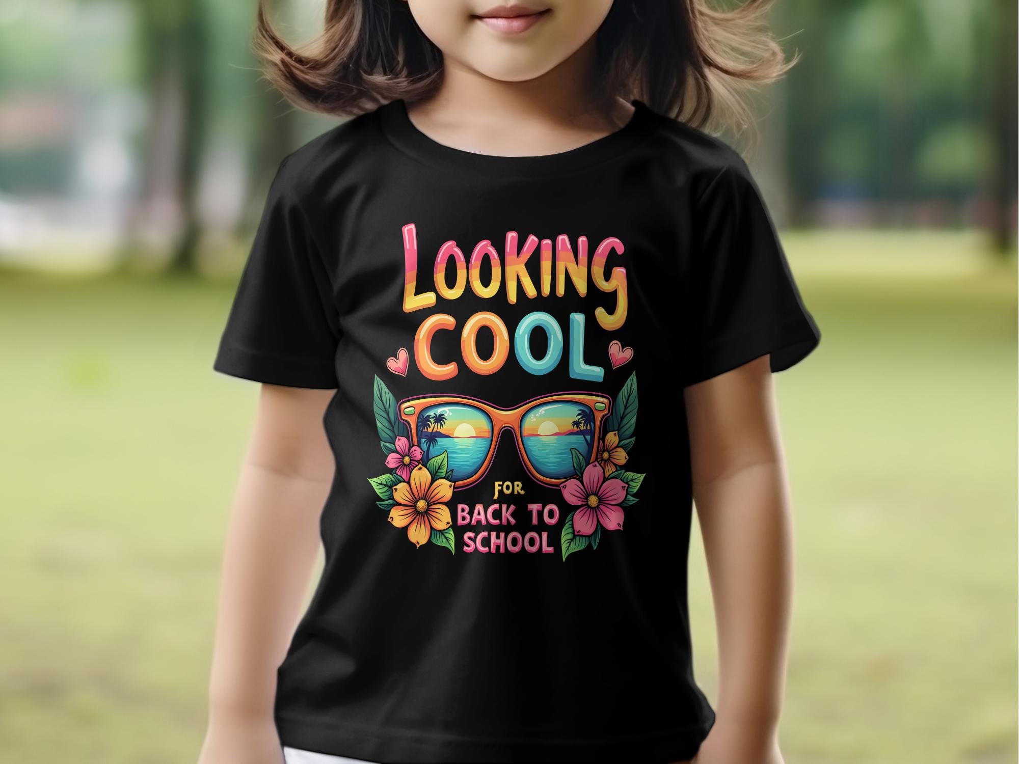 Looking Cool For Back To School T - Shirt, Cool Sunglasses Design Tee, Summer Beach Vibes, Fun Back To School T - Shirt, Trendy T - Shirt - Miramor