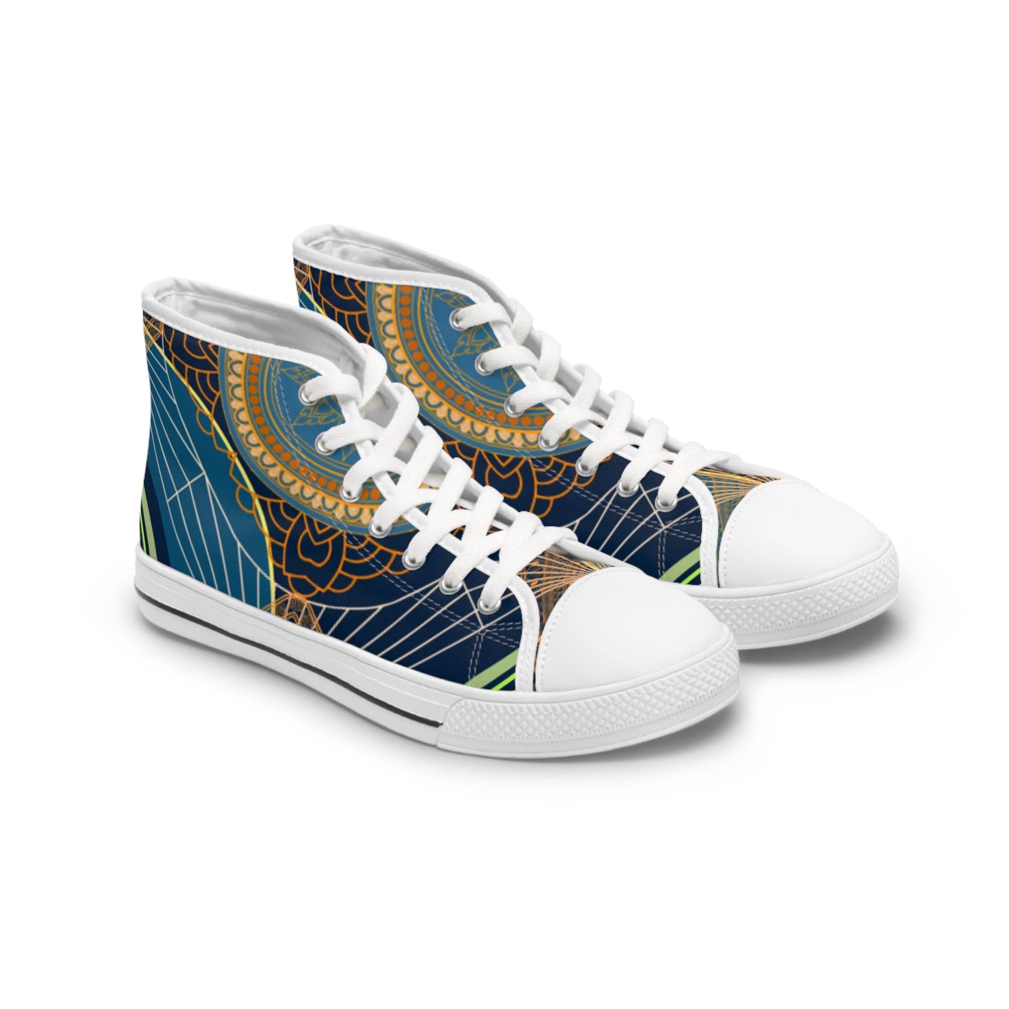 Pretty Lines Women's High - Top Sneakers - Miramor