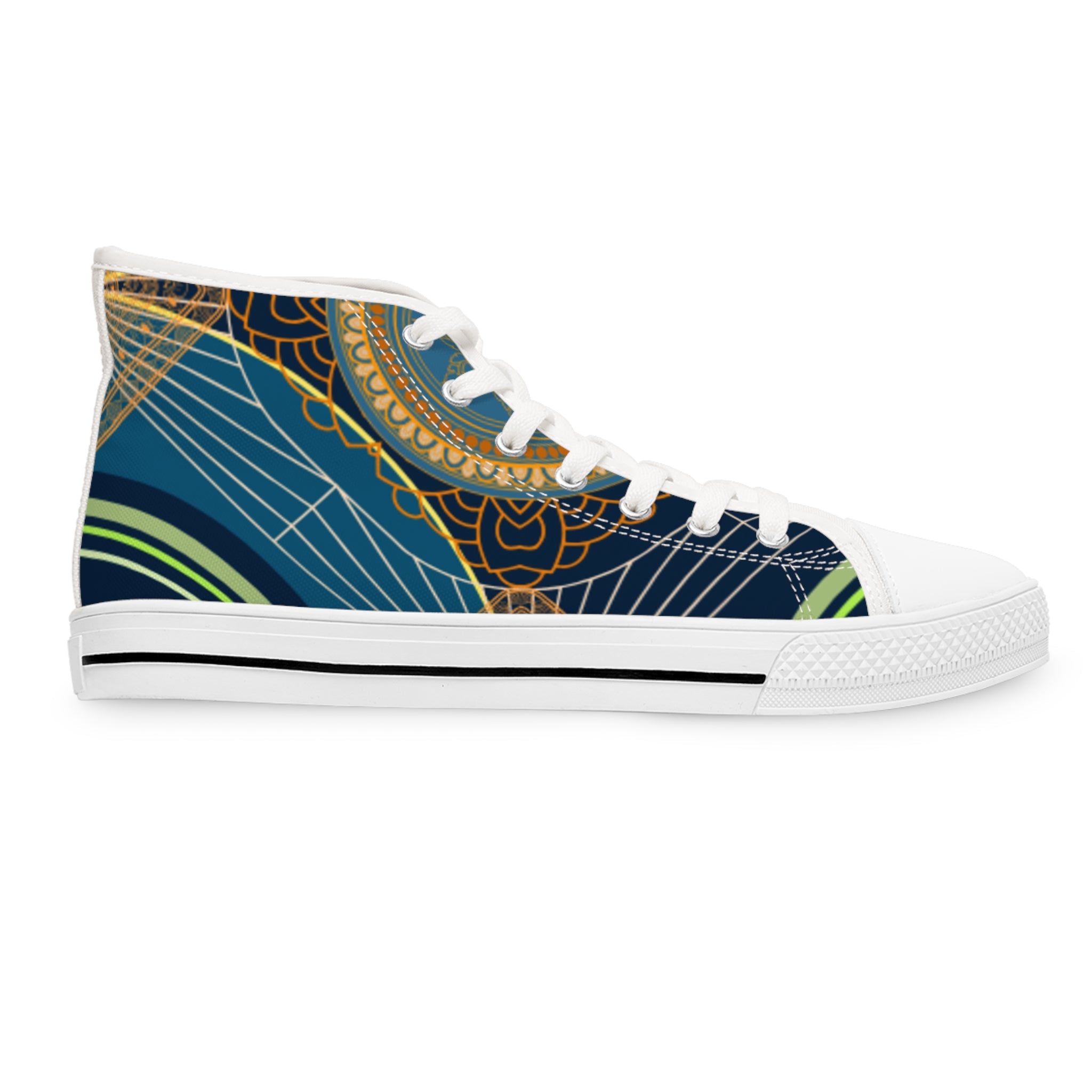 Pretty Lines Women's High - Top Sneakers - Miramor