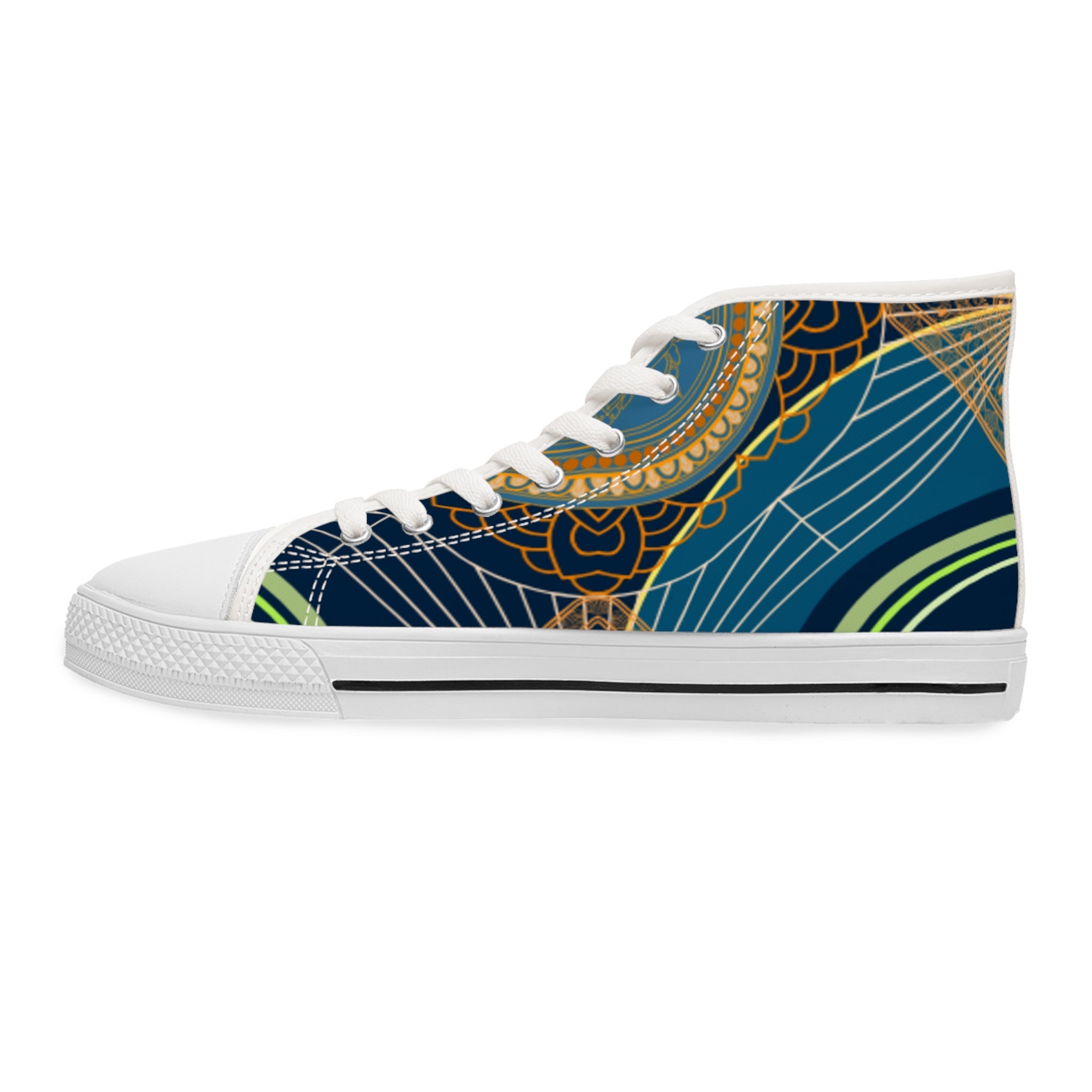 Pretty Lines Women's High - Top Sneakers - Miramor