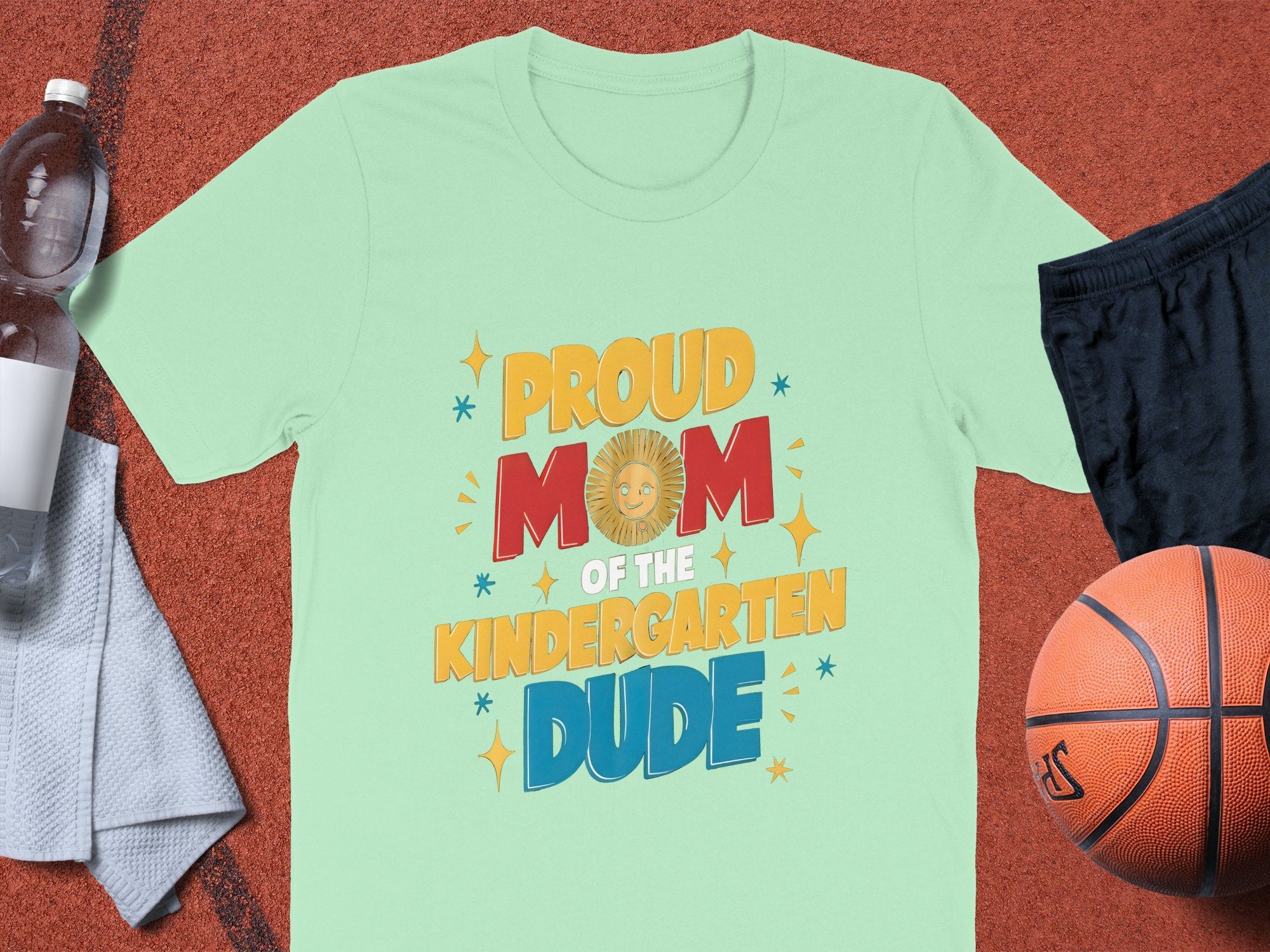 Proud Mom Of The Kindergarten Dude T - Shirt, Cute Kindergarten Mom Shirt, Fun School Mom Tee, Back To School Gift, Mothers Day Shirt - Miramor