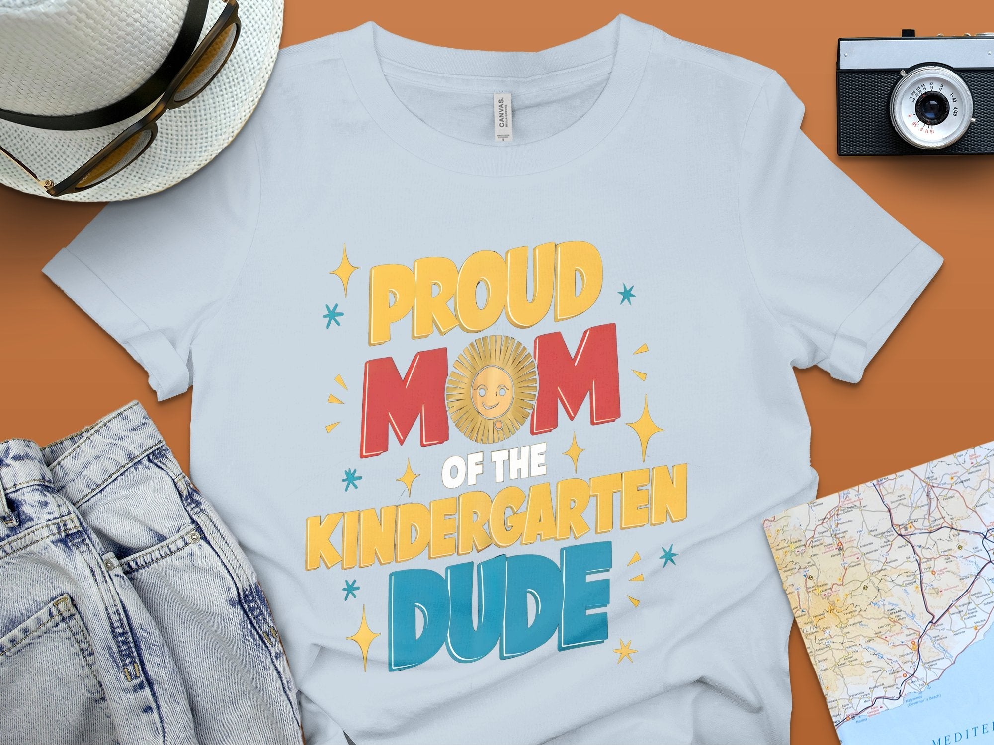 Proud Mom Of The Kindergarten Dude T - Shirt, Cute Kindergarten Mom Shirt, Fun School Mom Tee, Back To School Gift, Mothers Day Shirt - Miramor