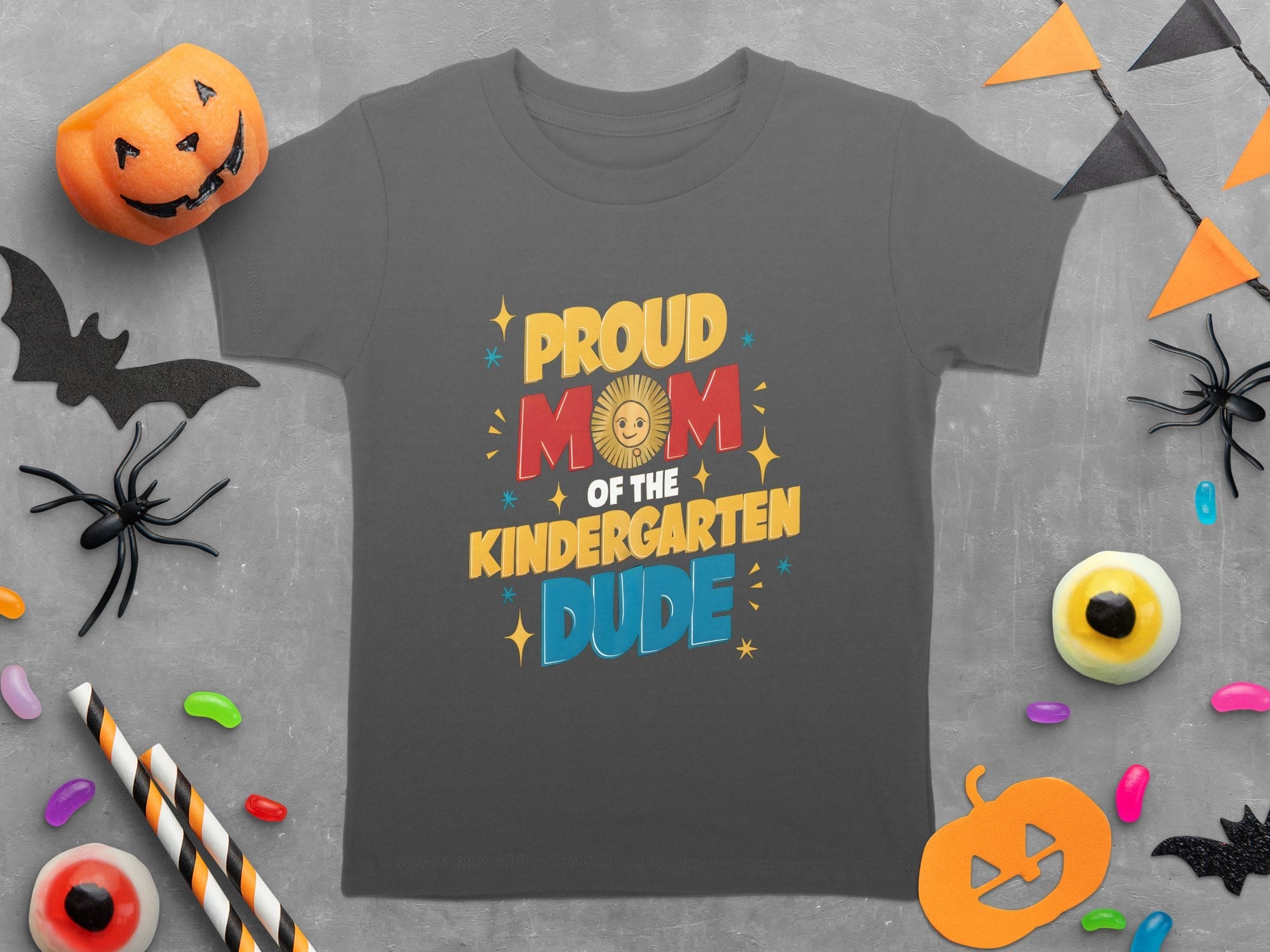 Proud Mom Of The Kindergarten Dude T - Shirt, Cute Kindergarten Mom Shirt, Fun School Mom Tee, Back To School Gift, Mothers Day Shirt - Miramor