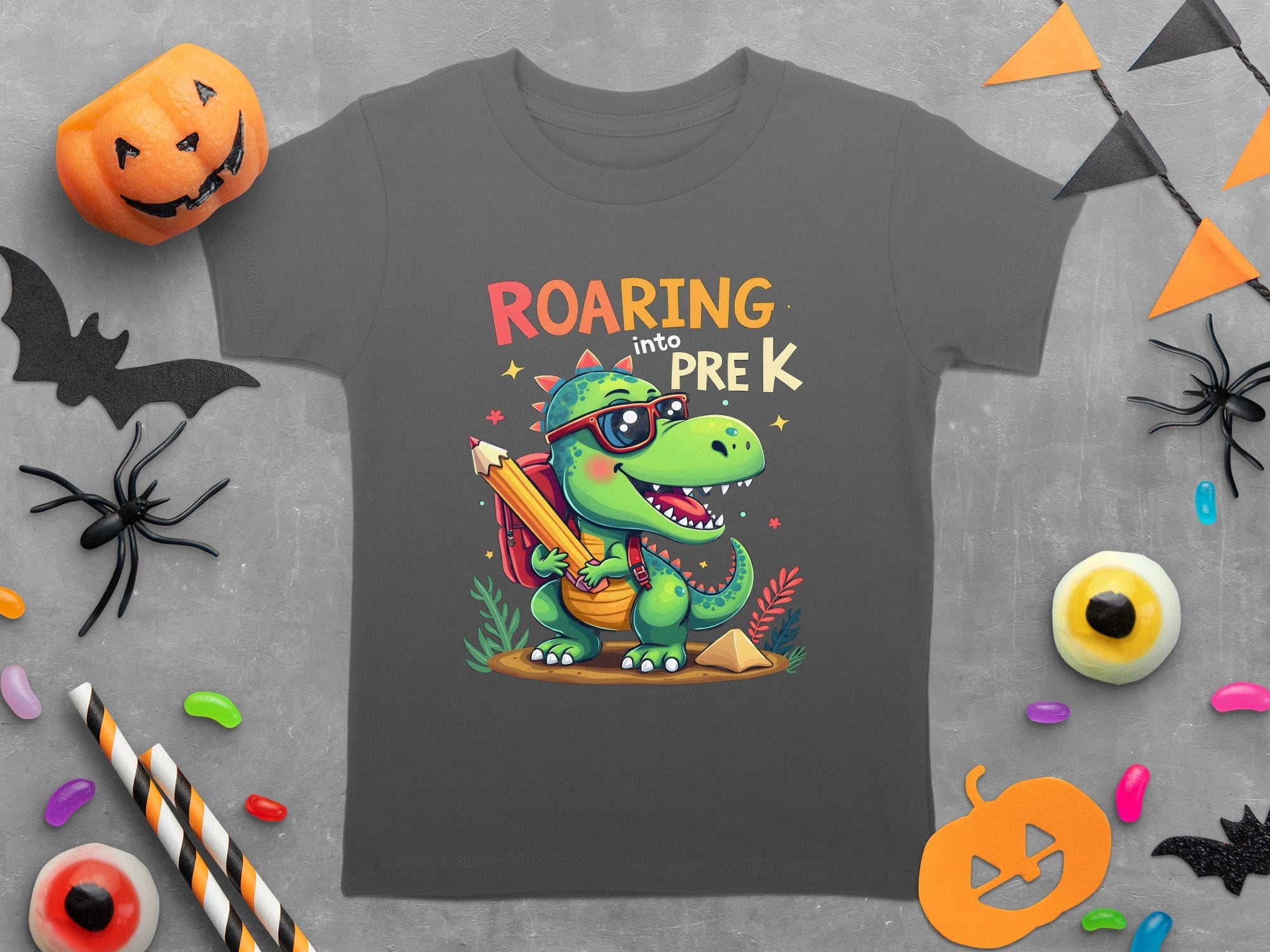 Roaring Into Pre - K T - Shirt, Cute Dinosaur Back to School Tee, Fun Kids Graphic Shirt, Pre - Kindergarten Outfit, Adorable School Apparel - Miramor