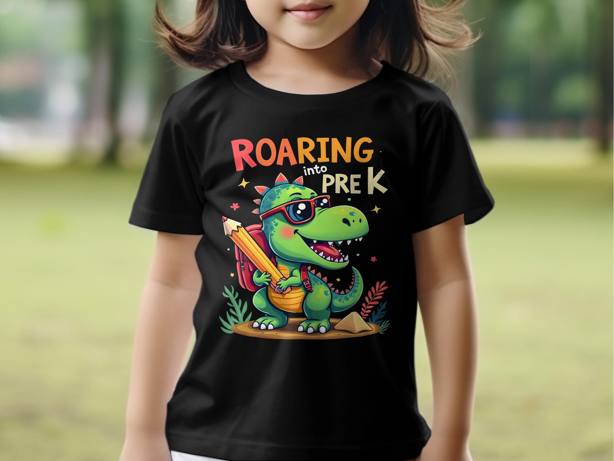 Roaring Into Pre - K T - Shirt, Cute Dinosaur Back to School Tee, Fun Kids Graphic Shirt, Pre - Kindergarten Outfit, Adorable School Apparel - Miramor