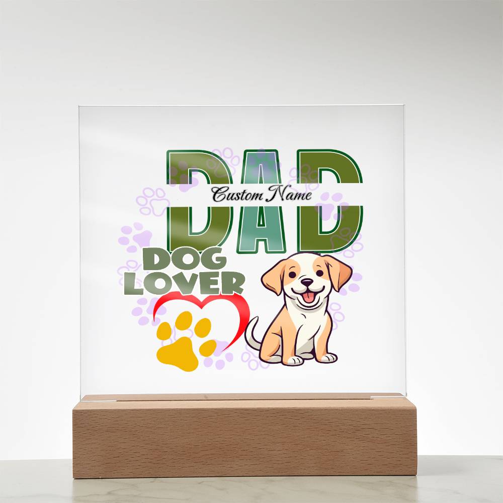 Square Acrylic Plaque, First Fathers Day Gift, Dads Day Gift, Grandpa Gift - Miramor