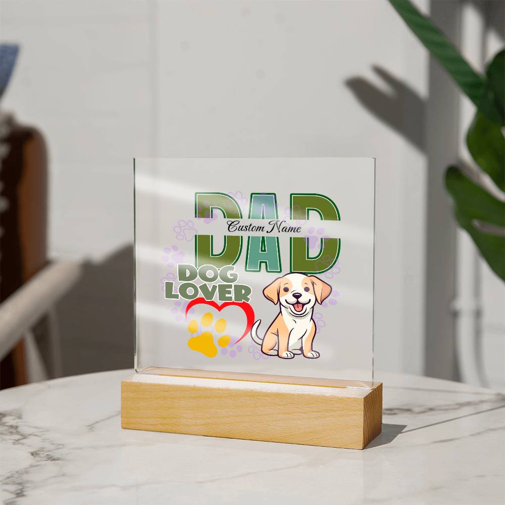 Square Acrylic Plaque, First Fathers Day Gift, Dads Day Gift, Grandpa Gift - Miramor