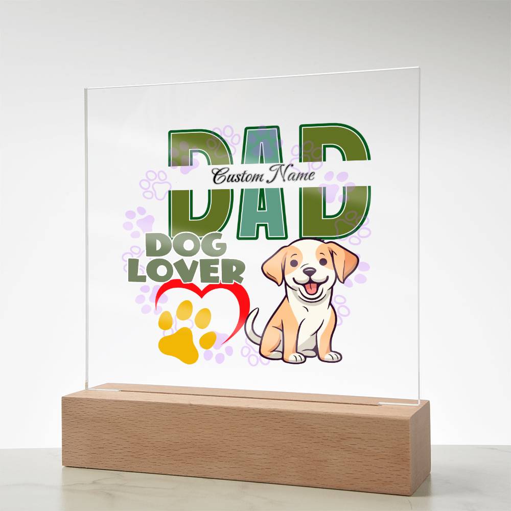 Square Acrylic Plaque, First Fathers Day Gift, Dads Day Gift, Grandpa Gift - Miramor