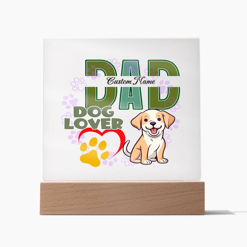 Square Acrylic Plaque, First Fathers Day Gift, Dads Day Gift, Grandpa Gift - Miramor