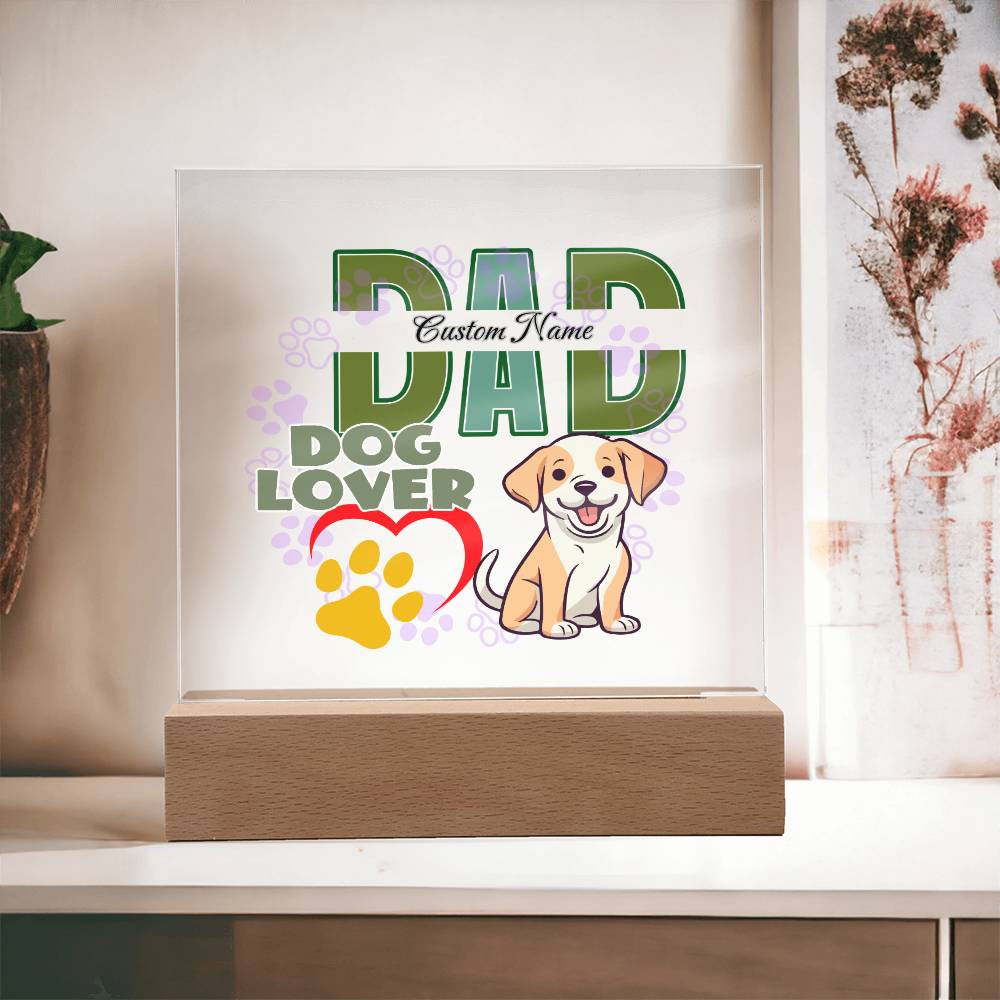 Square Acrylic Plaque, First Fathers Day Gift, Dads Day Gift, Grandpa Gift - Miramor