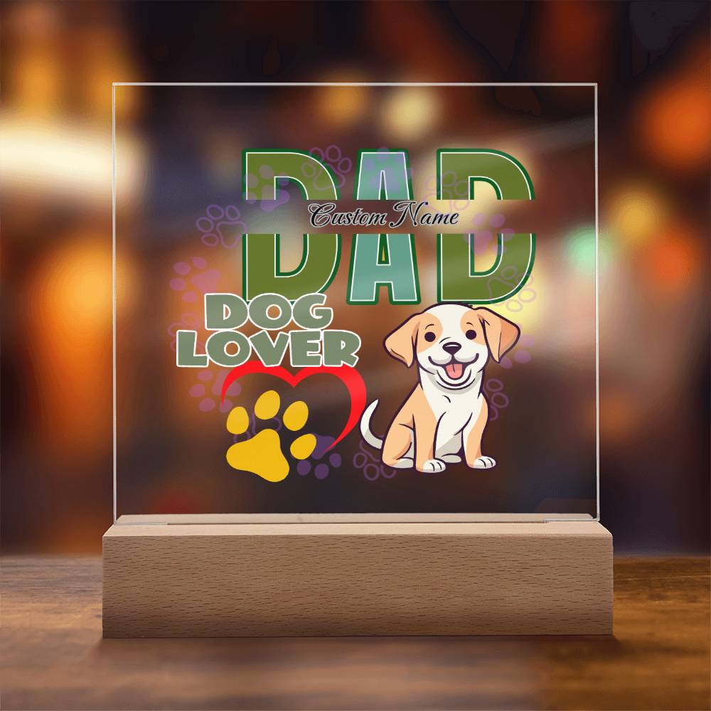 Square Acrylic Plaque, First Fathers Day Gift, Dads Day Gift, Grandpa Gift - Miramor