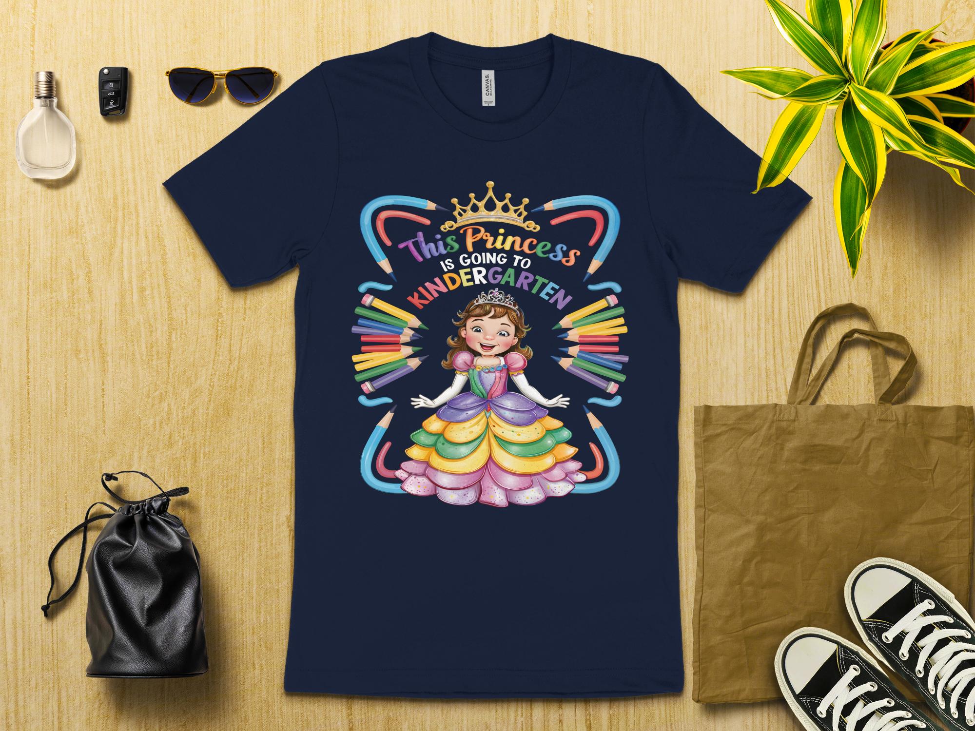 This Princess is Going to Kindergarten T - Shirt, Kids Back to School Shirt, Cute Kindergarten Outfit, Fun Toddler Tee - Miramor