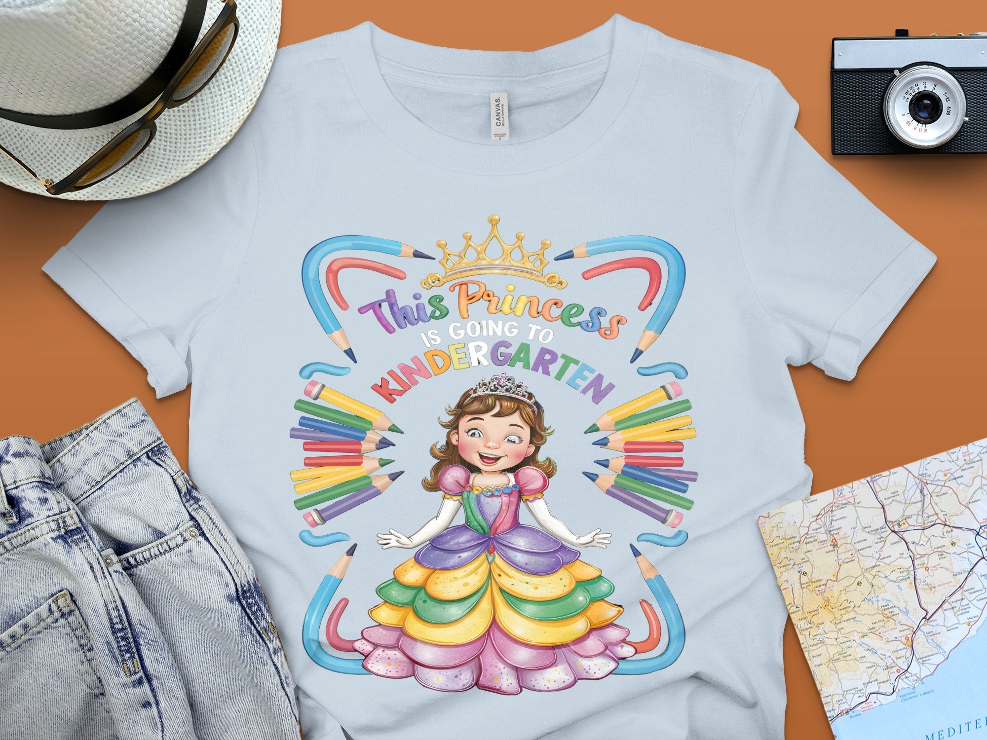 This Princess is Going to Kindergarten T - Shirt, Kids Back to School Shirt, Cute Kindergarten Outfit, Fun Toddler Tee - Miramor