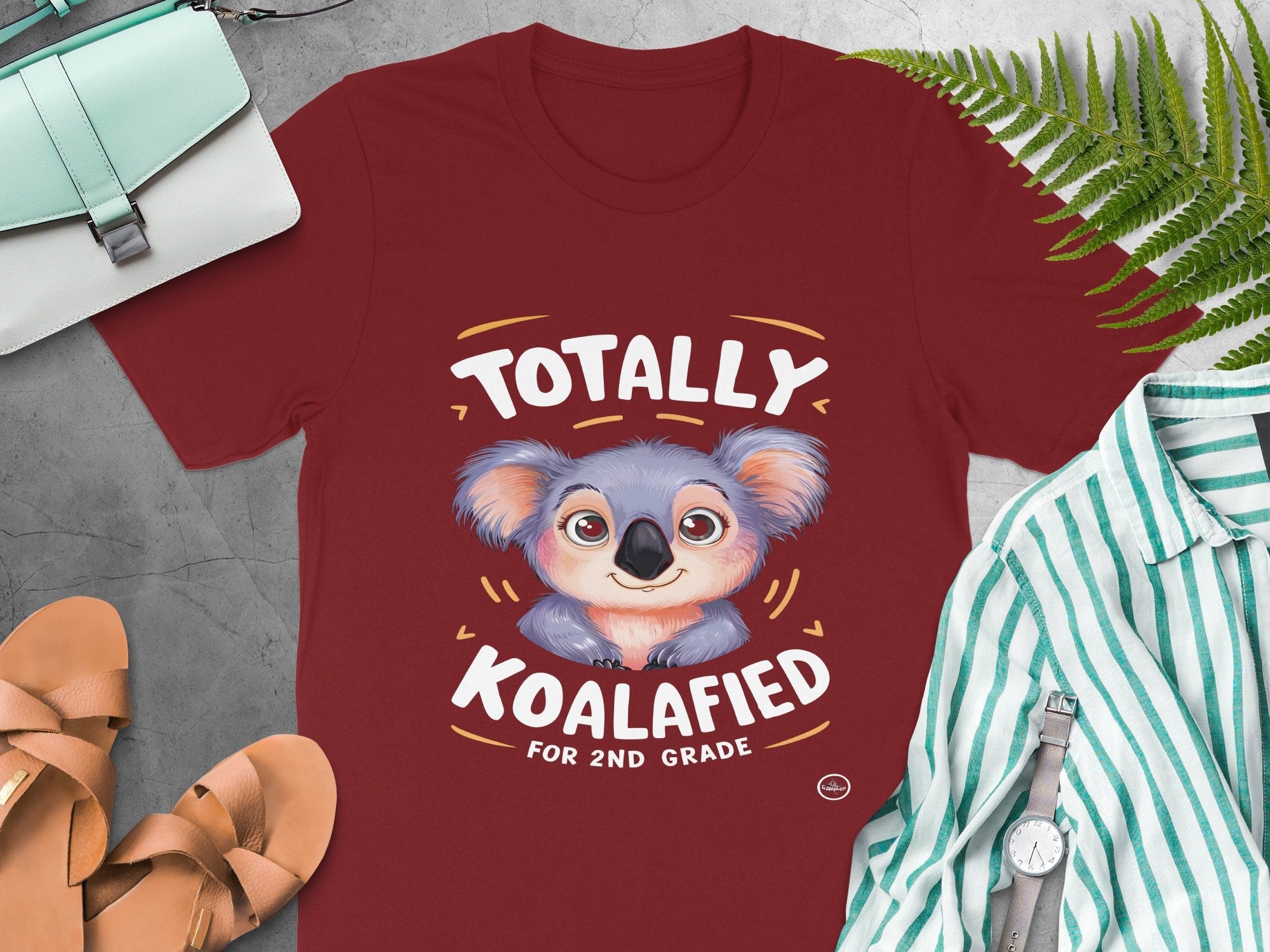 Totally Koalafied T - Shirt, Funny Animal T - Shirt, Back to School T - Shirt, Cute Koala T - Shirt, 2nd Grade T - Shirt, Kids T - Shirt - Miramor