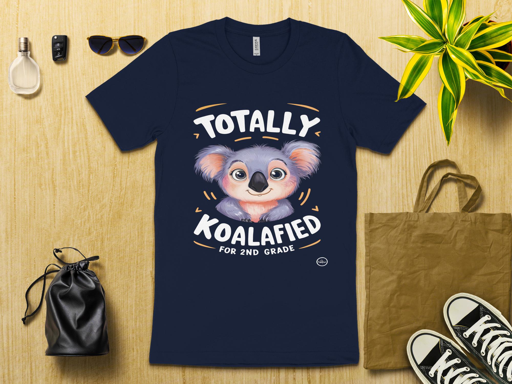 Totally Koalafied T - Shirt, Funny Animal T - Shirt, Back to School T - Shirt, Cute Koala T - Shirt, 2nd Grade T - Shirt, Kids T - Shirt - Miramor