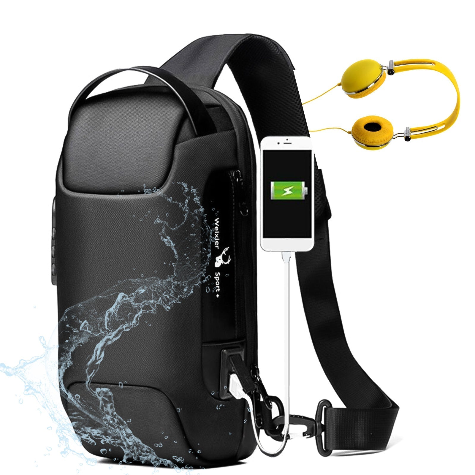 Waterproof USB Anti-theft Bag Men - Miramor