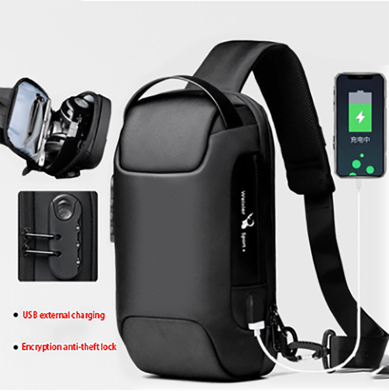 Waterproof USB Anti-theft Bag Men - Miramor